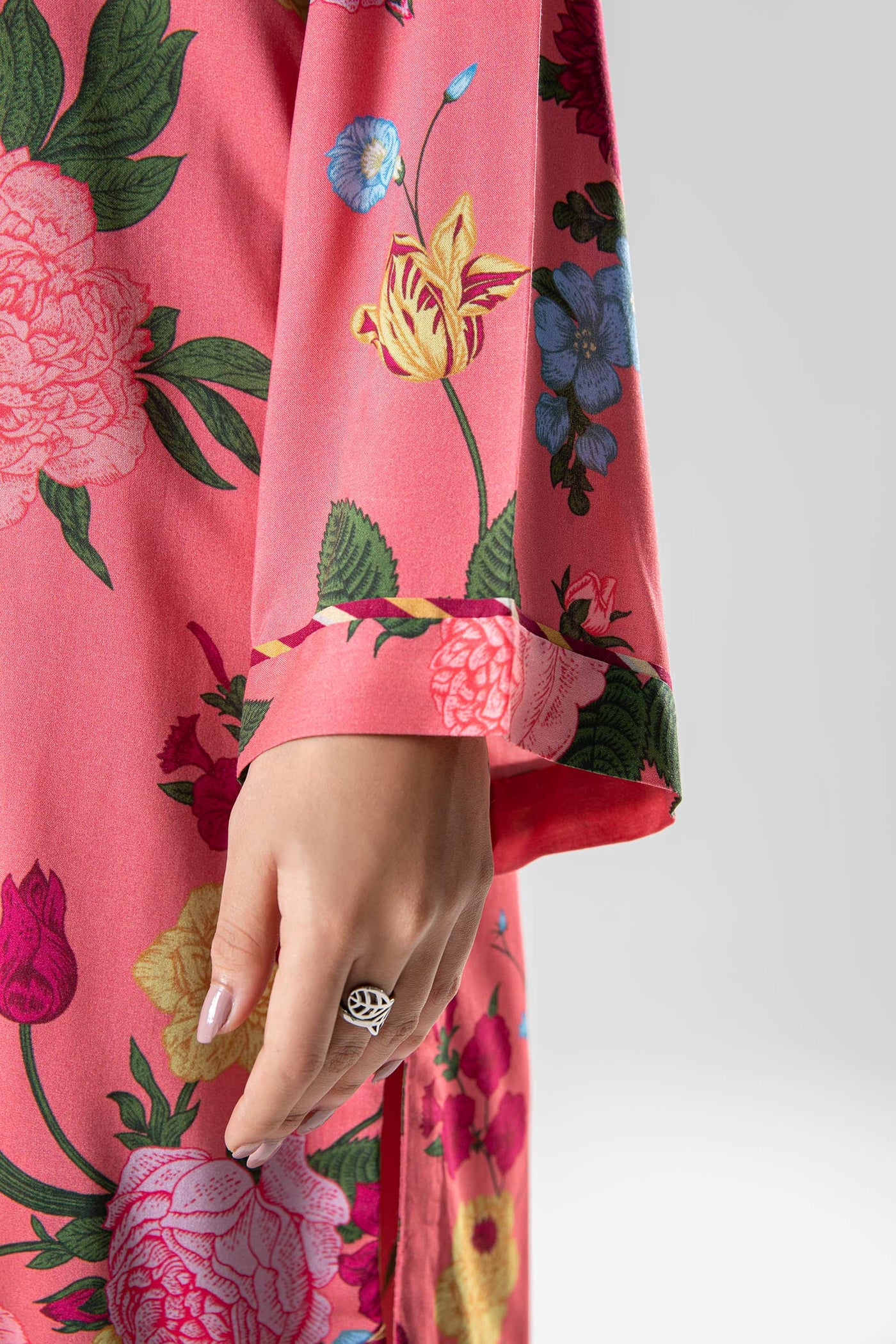 2 Pc Printed Herringbone Suit