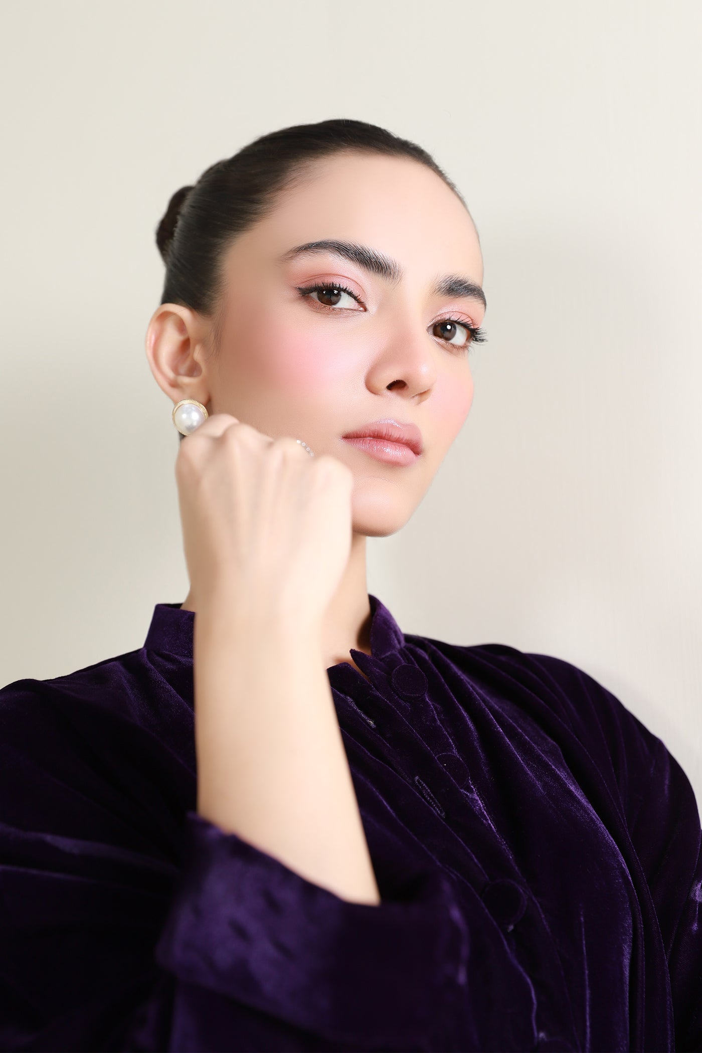 2 Pc Dyed Velvet Suit