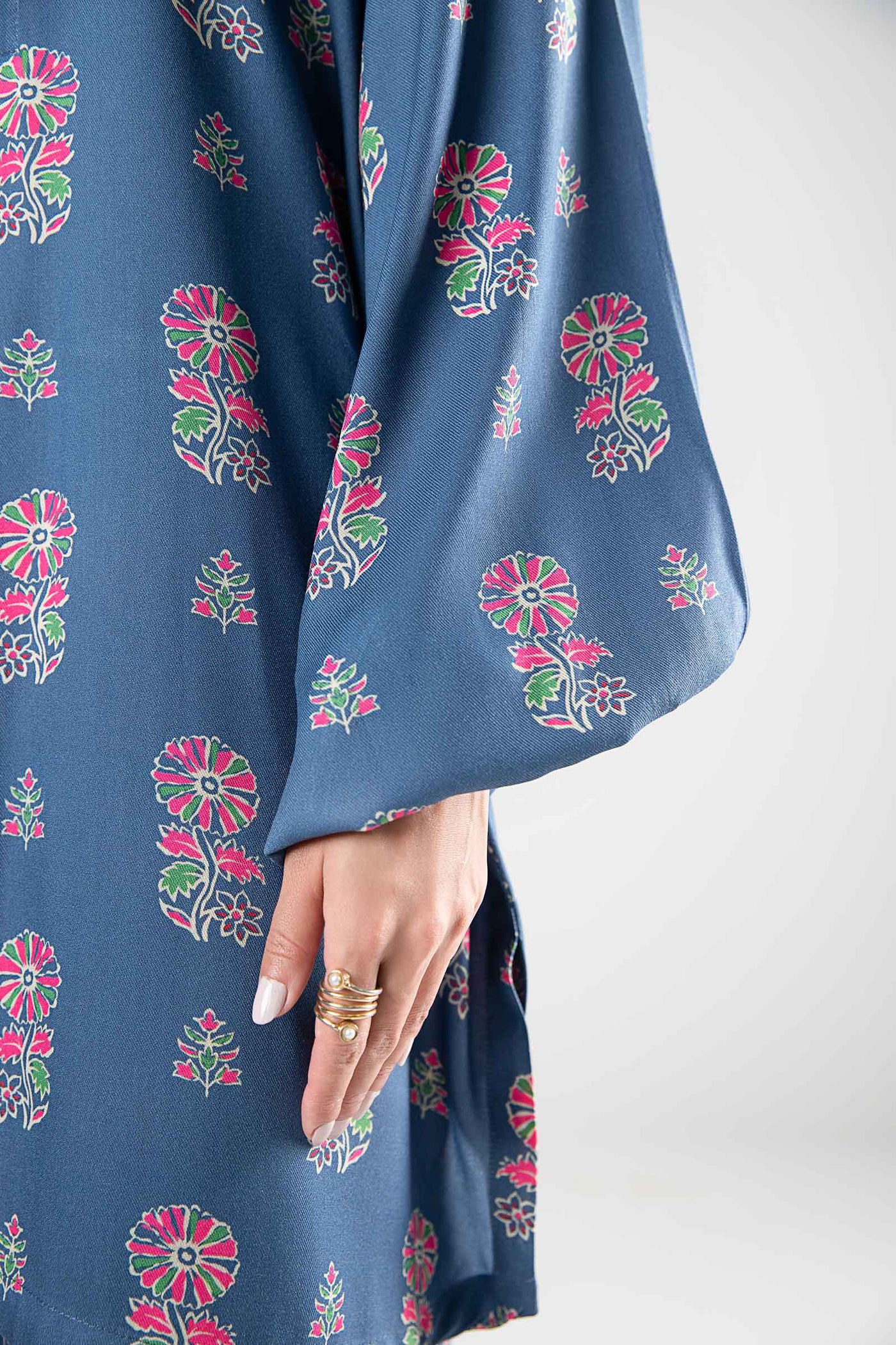 2 Pc Printed Twill Suit