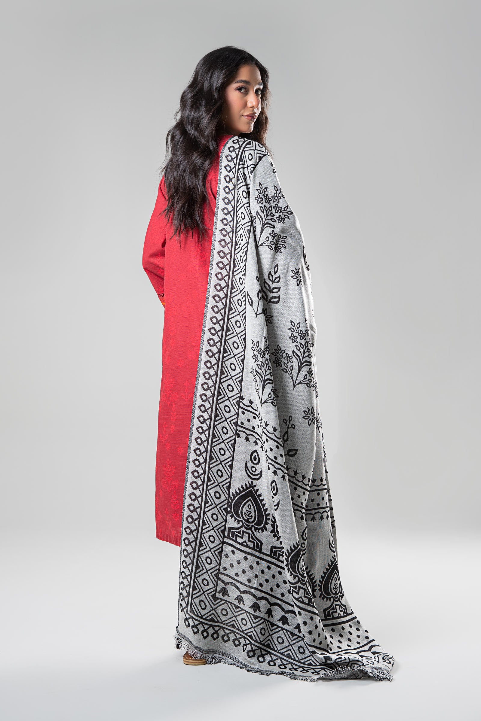 2 Pc Printed Linen Suit