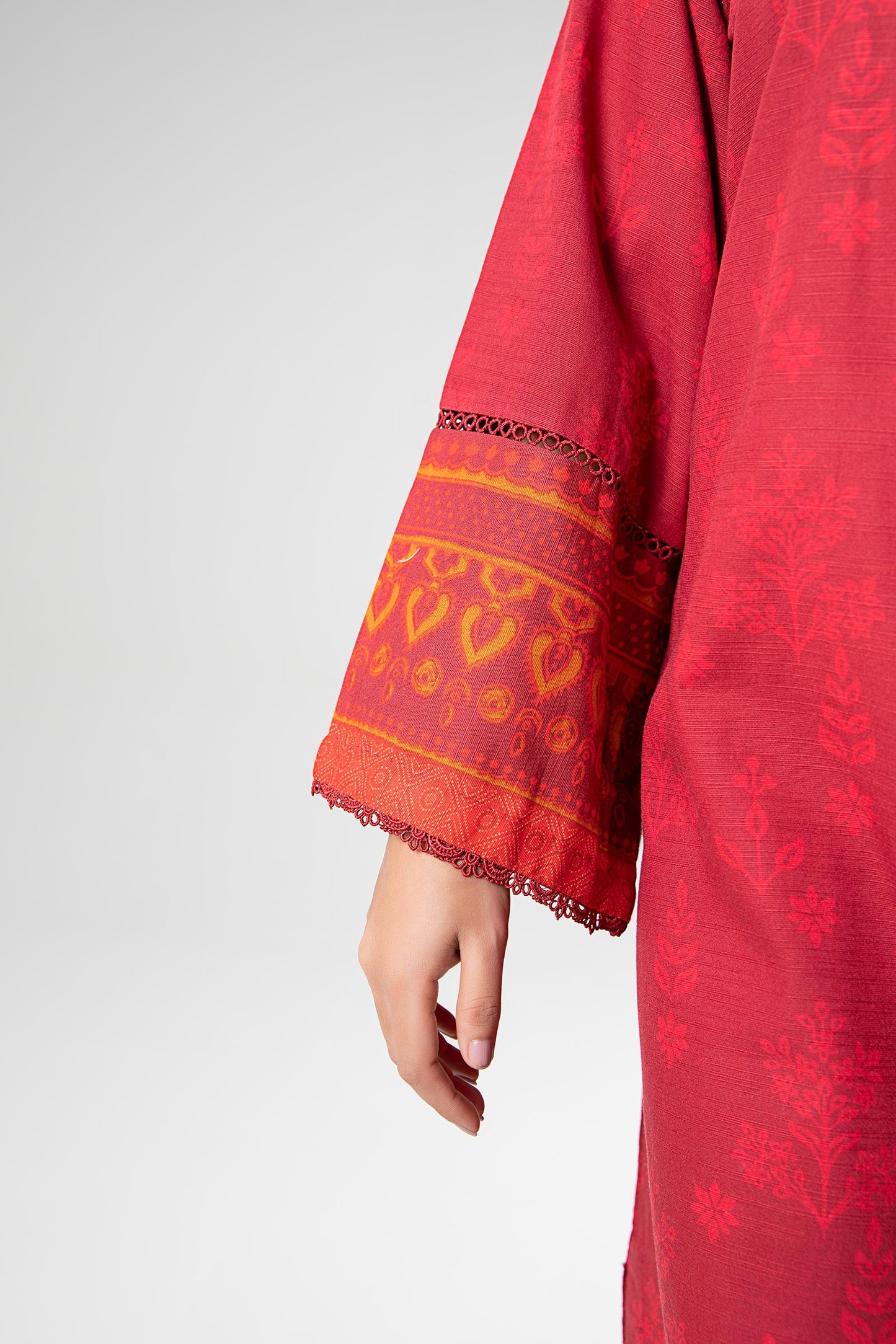 2 Pc Printed Linen Suit