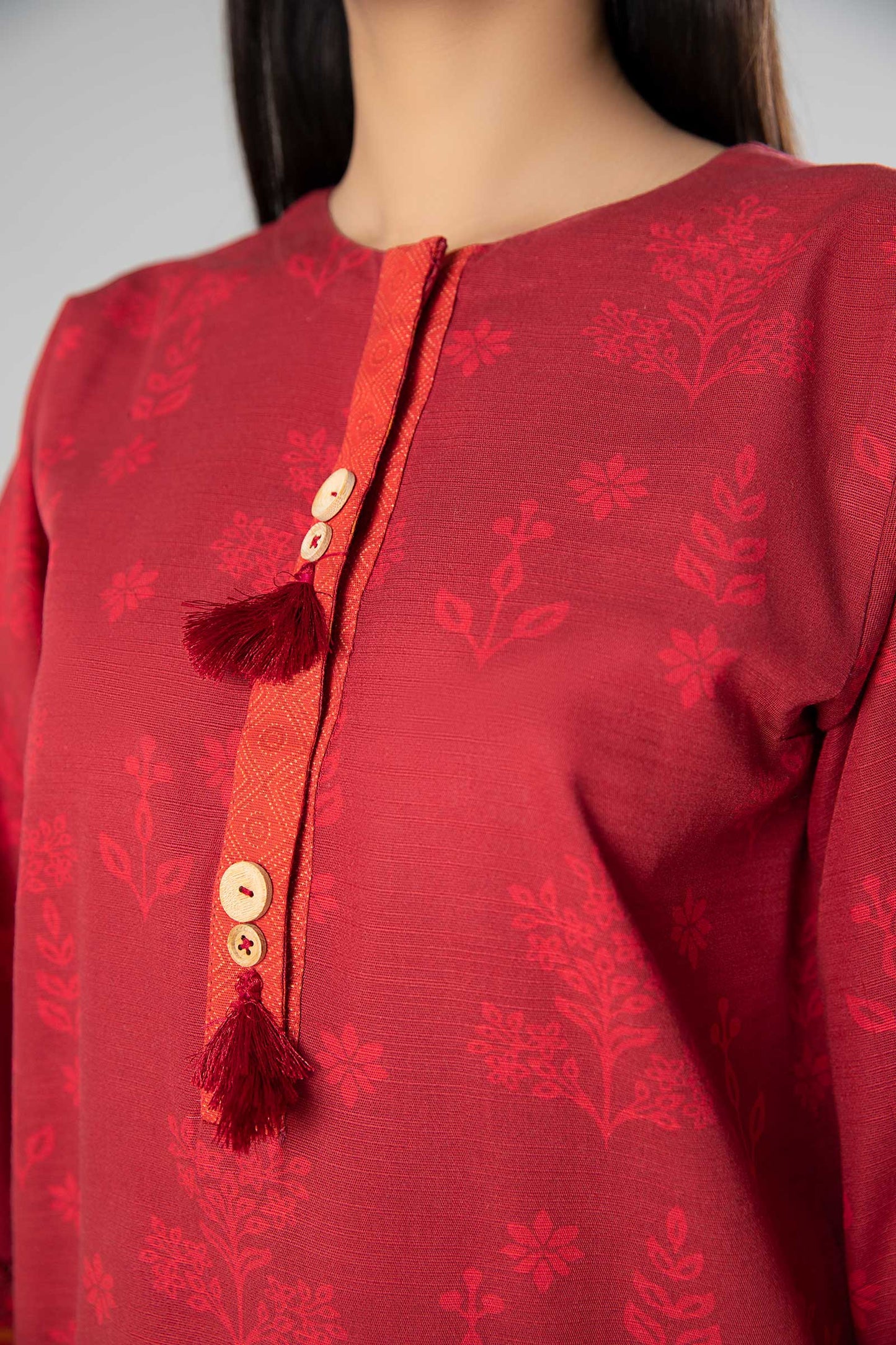 2 Pc Printed Linen Suit