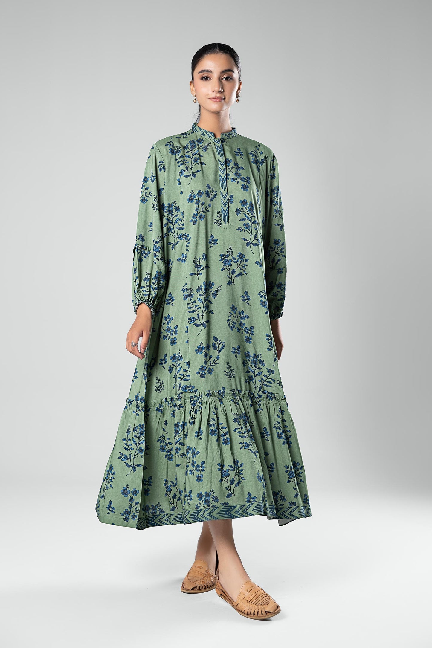 Printed Linen Dress