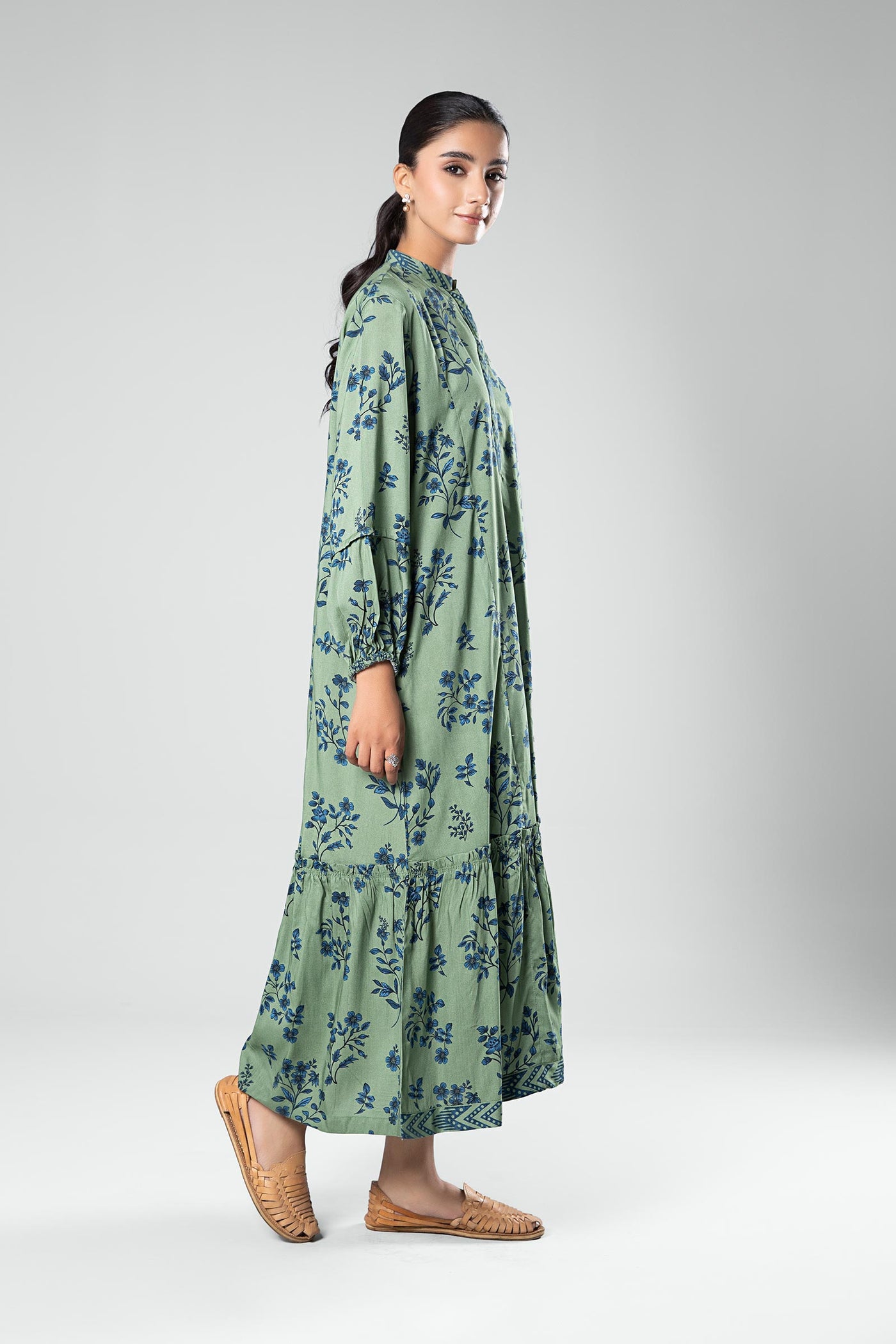 Printed Linen Dress