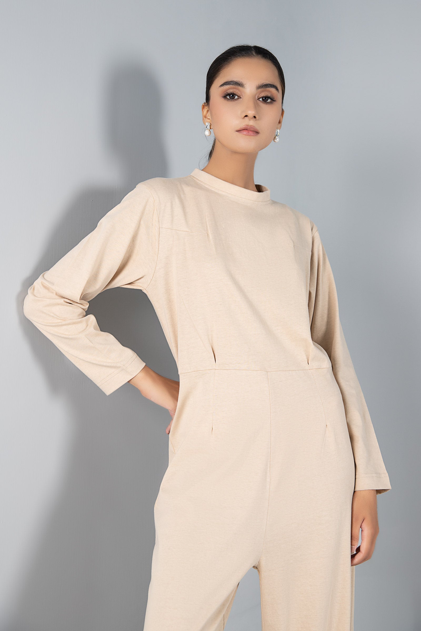 Solid Jersey Jumpsuit