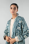 Printed Khaddar Kimono Jacket