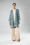 Printed Khaddar Kimono Jacket