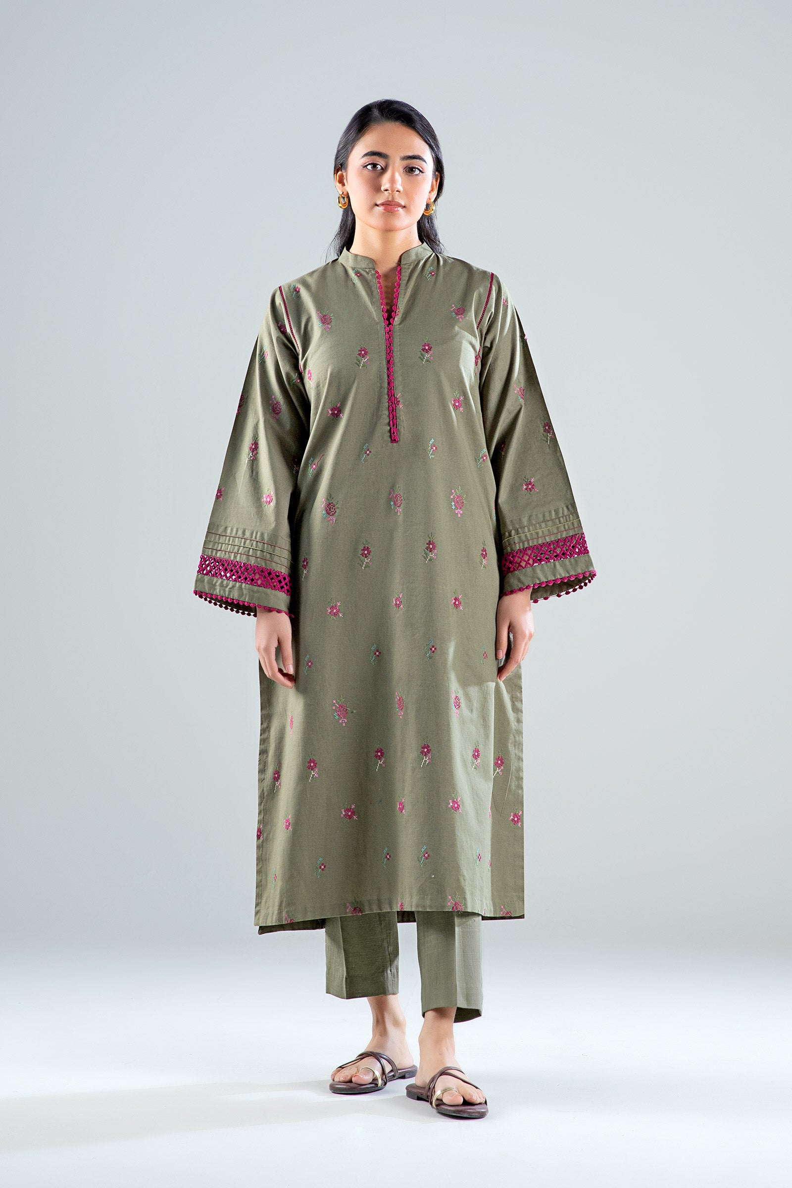 Embroidered Textured Shirt