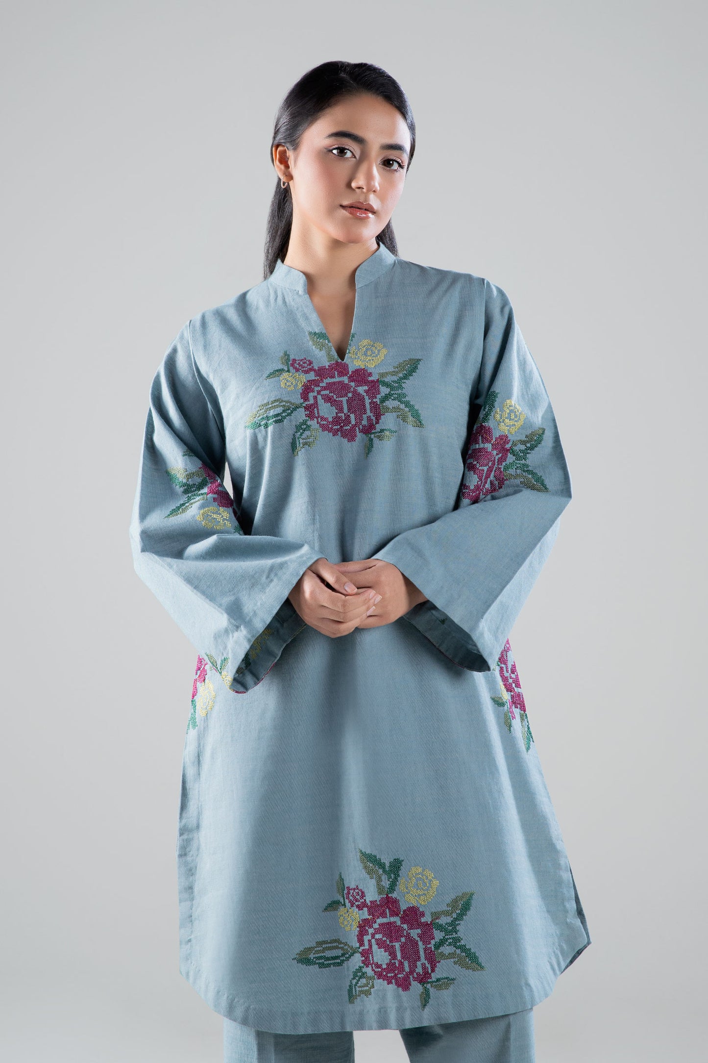 Embroidered Textured Shirt