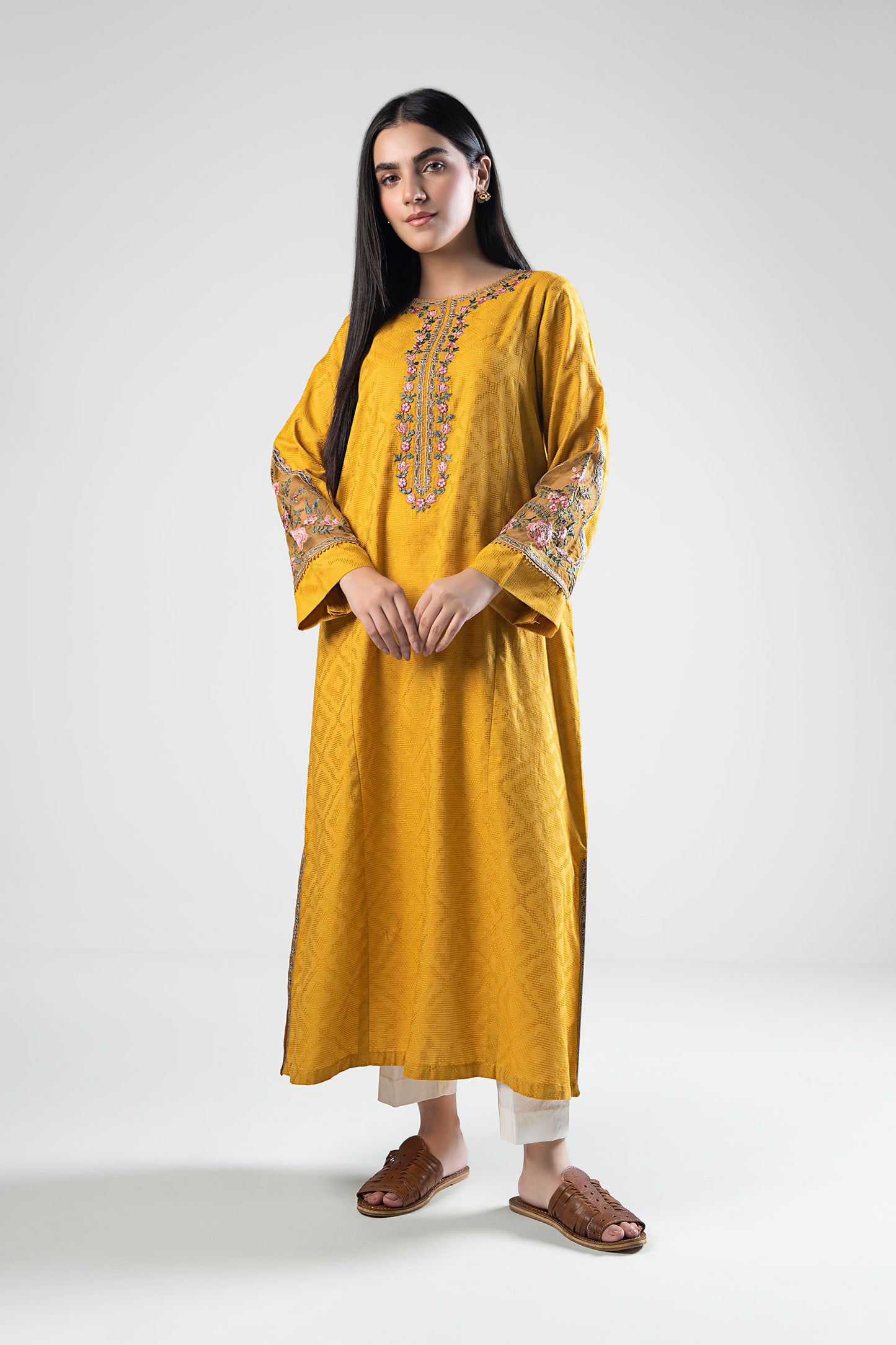 Embroidered Textured Shirt