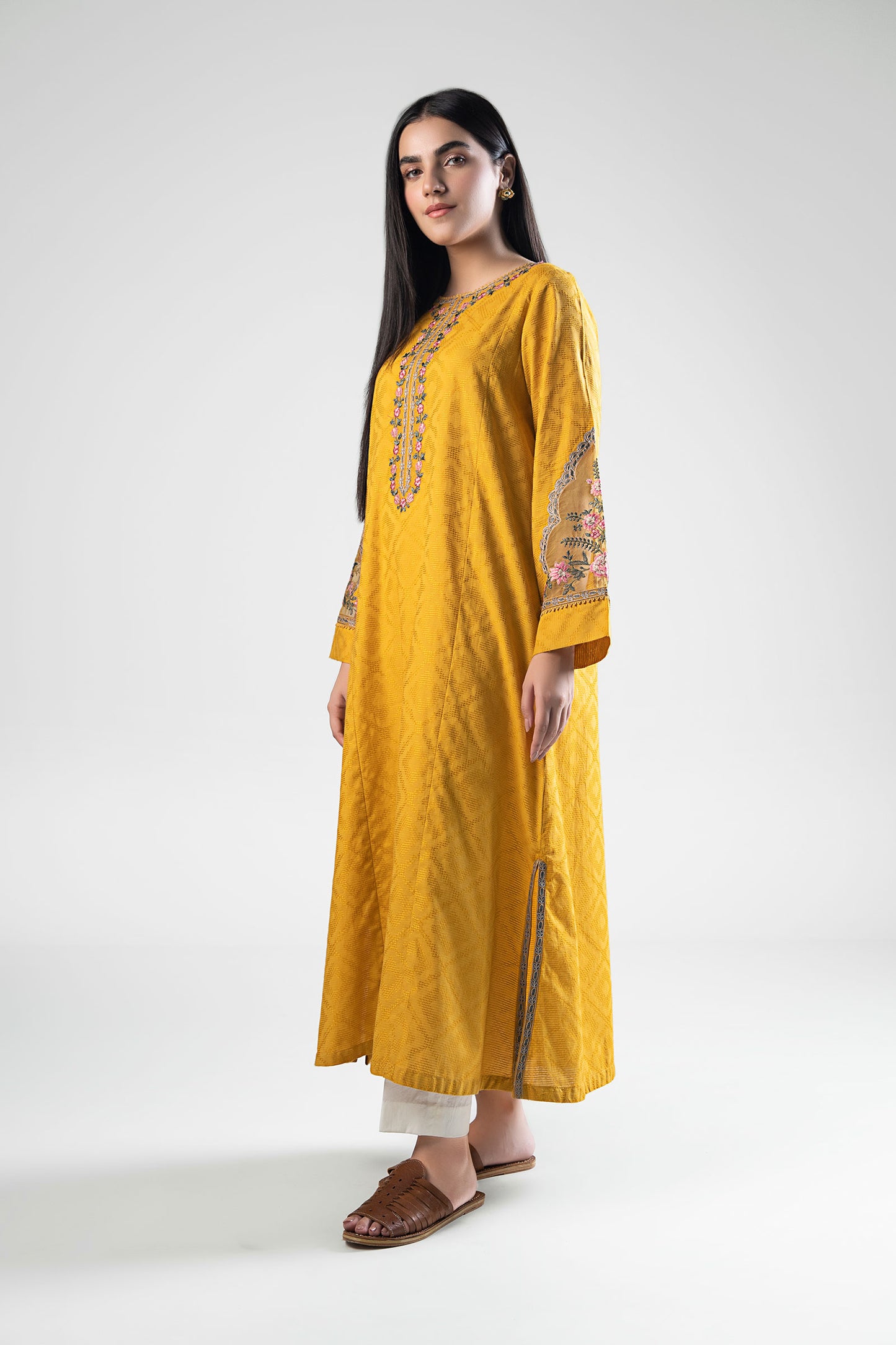 Embroidered Textured Shirt