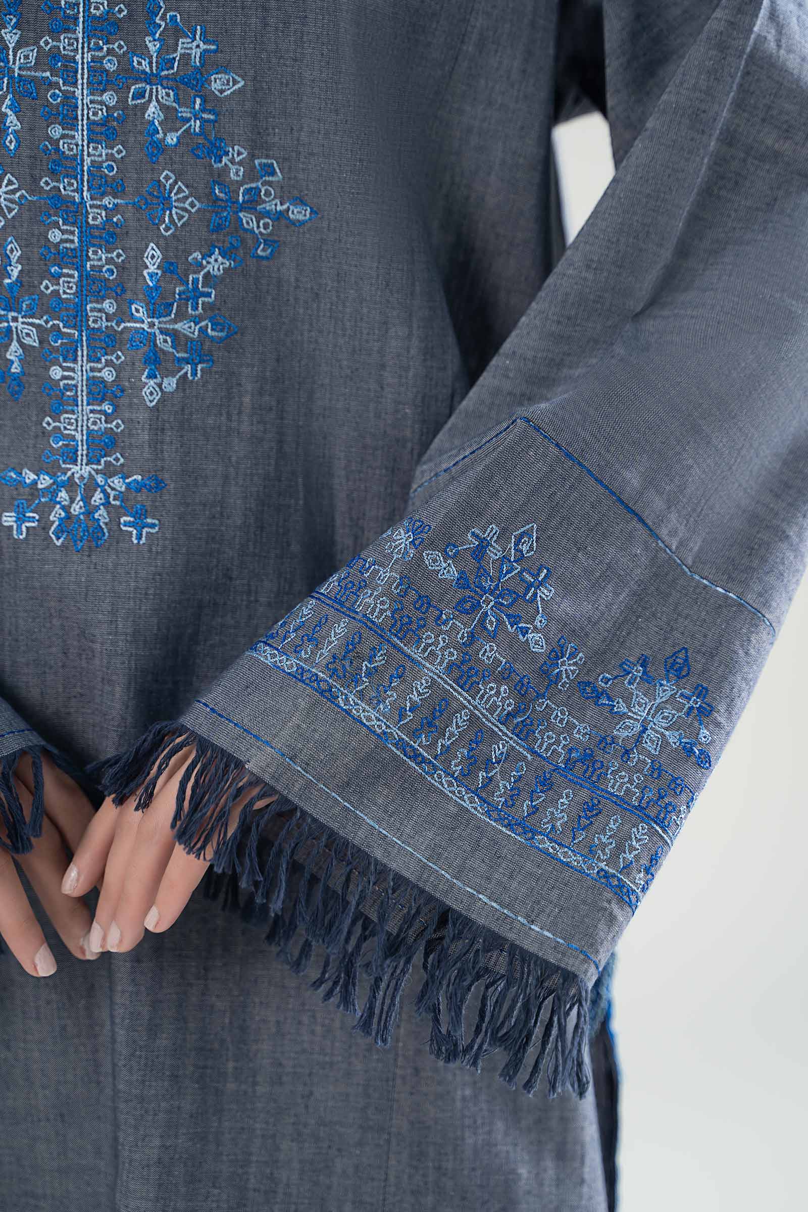 Embroidered Yarn Dyed Shirt