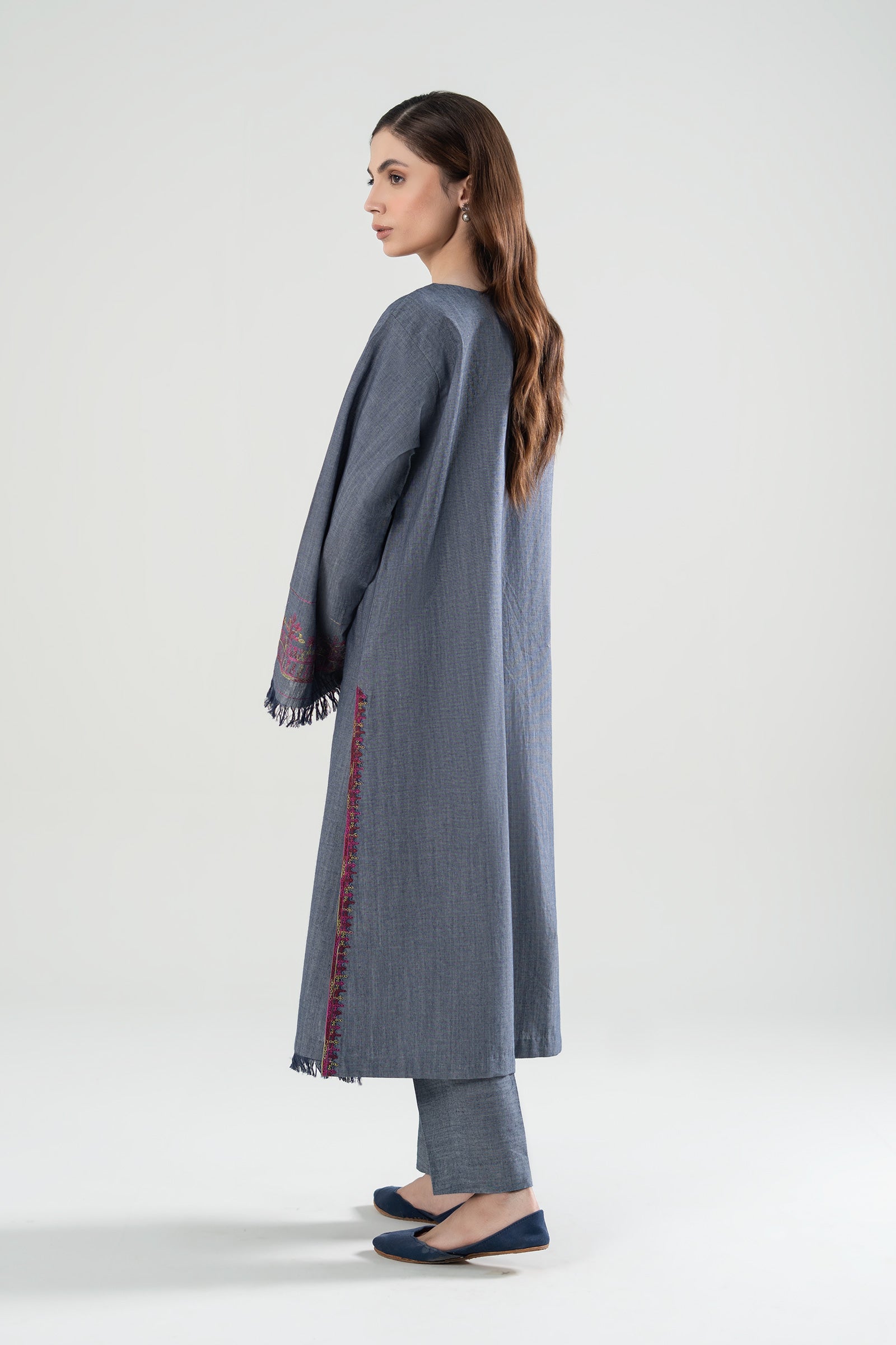 Embroidered Yarn Dyed Shirt