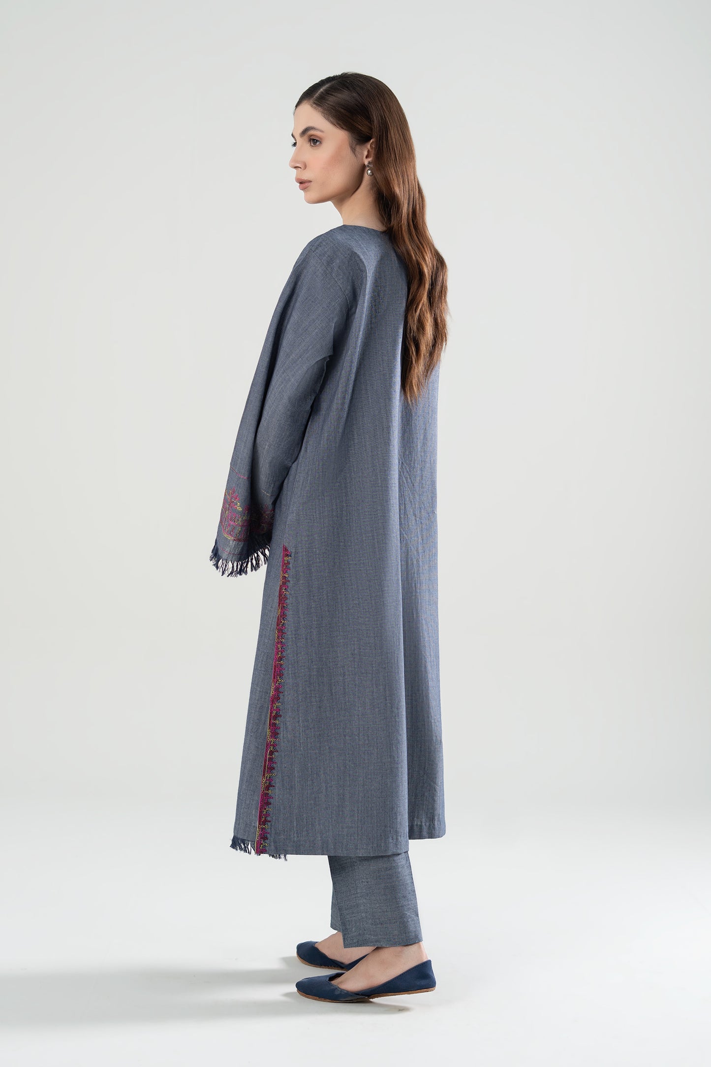 Embroidered Yarn Dyed Shirt