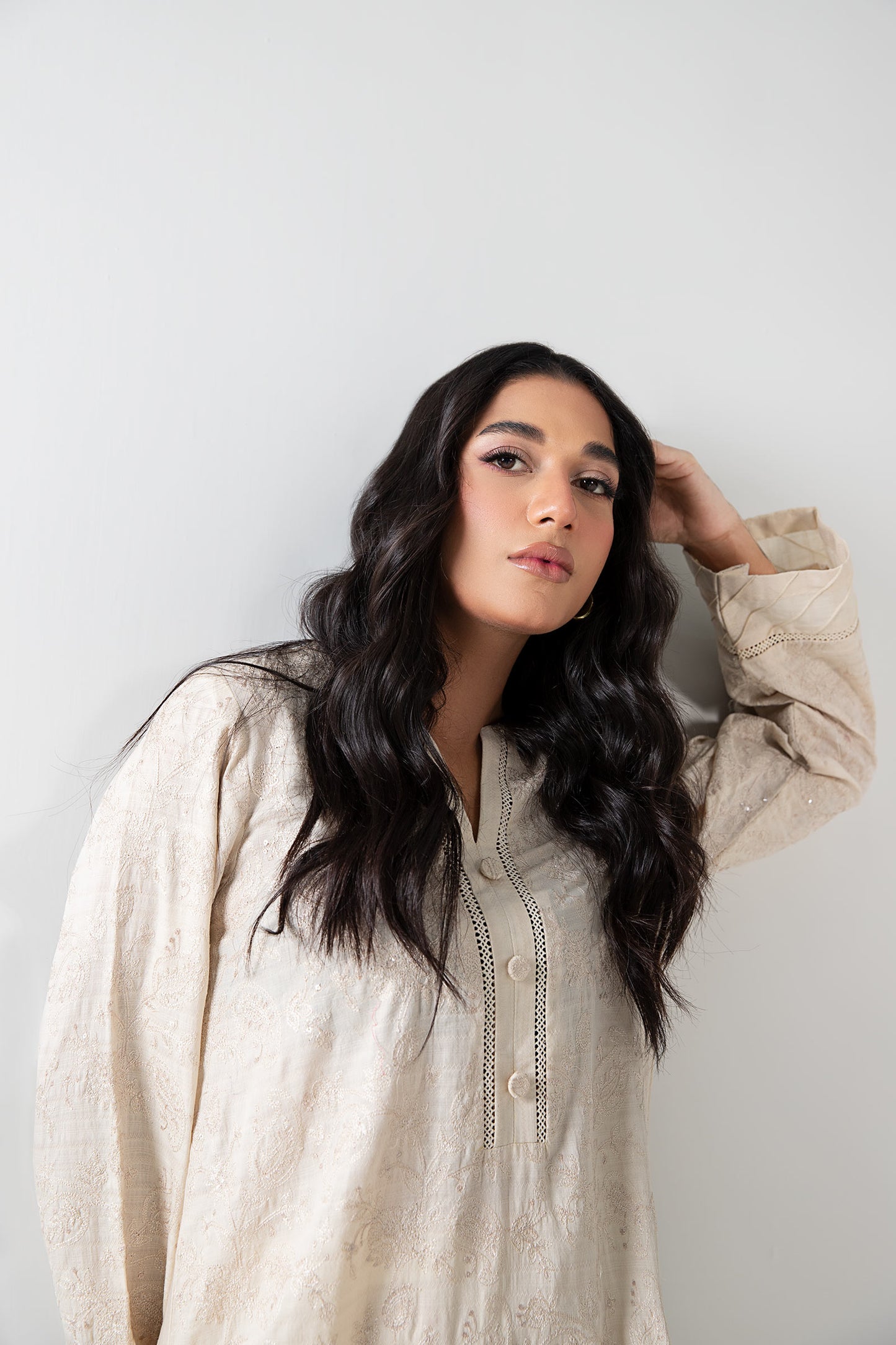 Embroidered Dobby Shirt