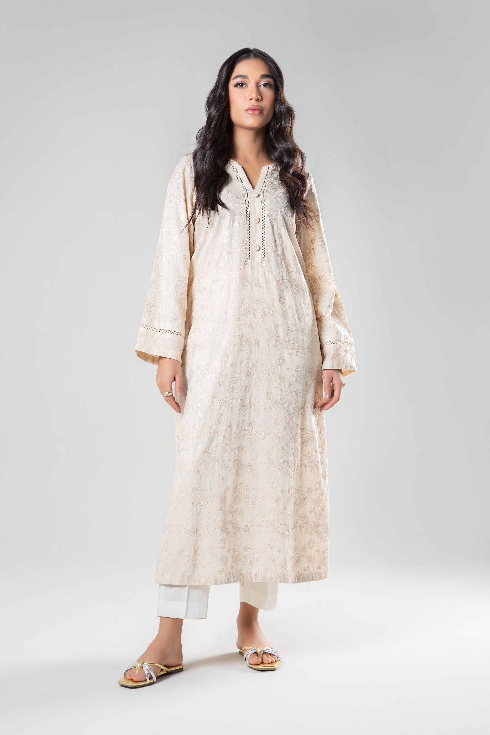 Embroidered Dobby Shirt