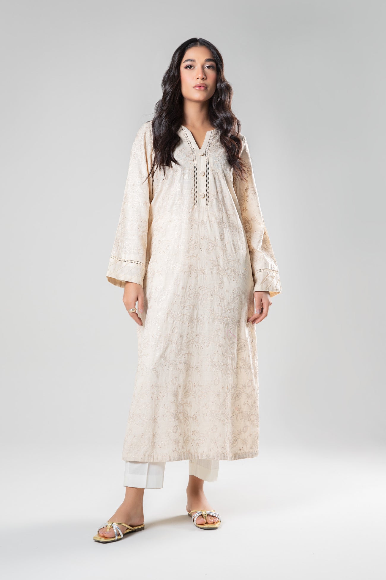 Embroidered Dobby Shirt