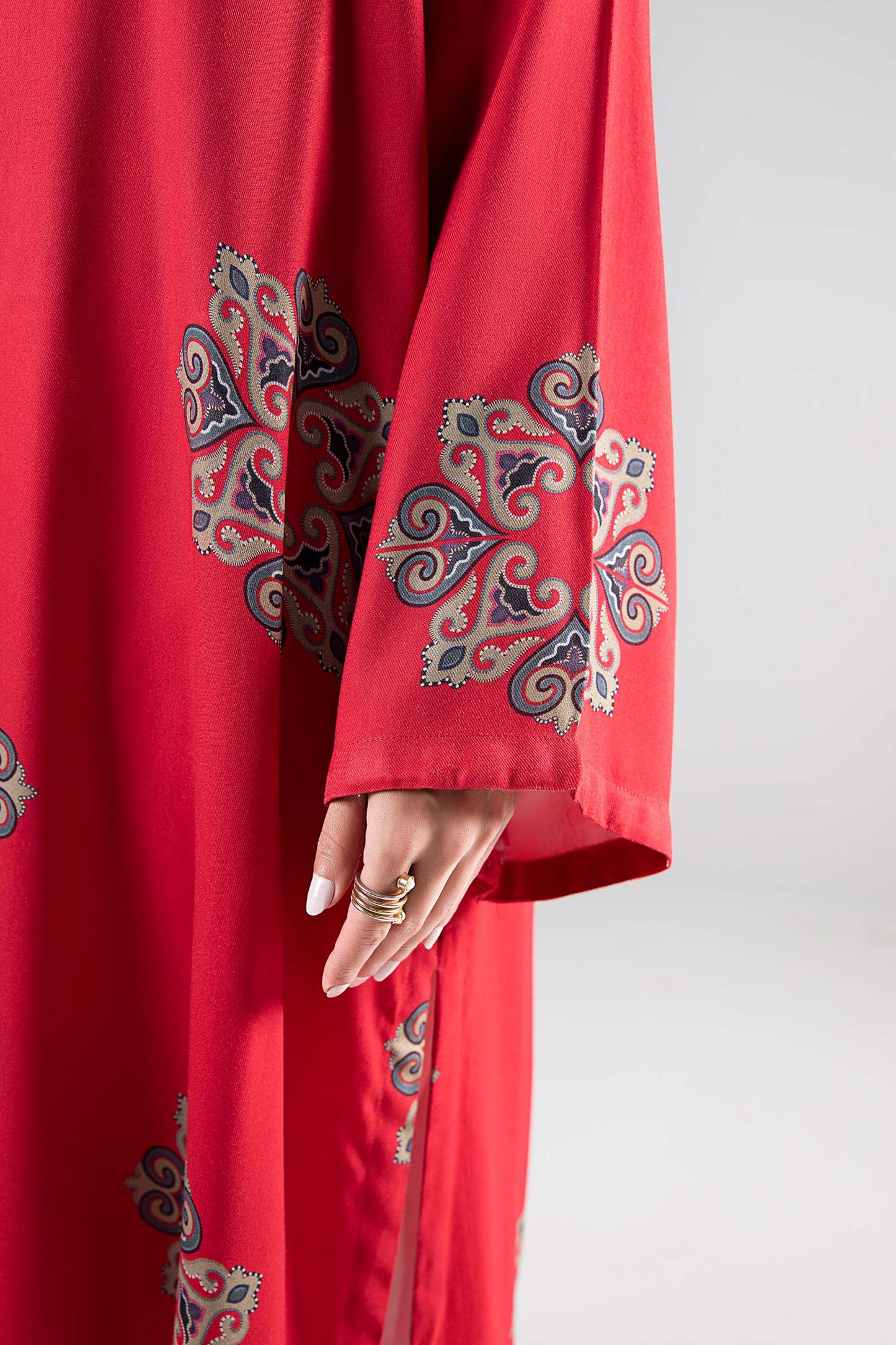 Printed Herringbone Shirt