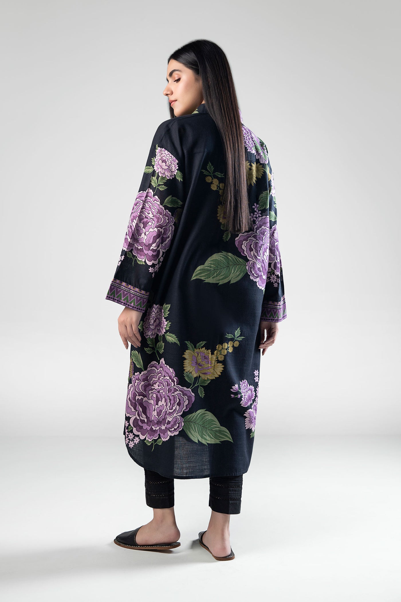 Printed Khaddar Shirt