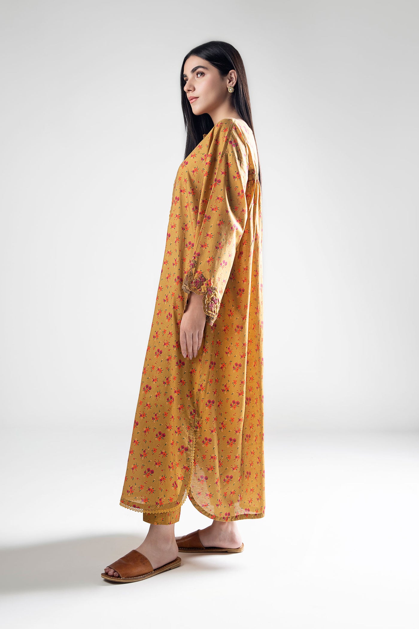 2 Pc Printed Cambric Suit