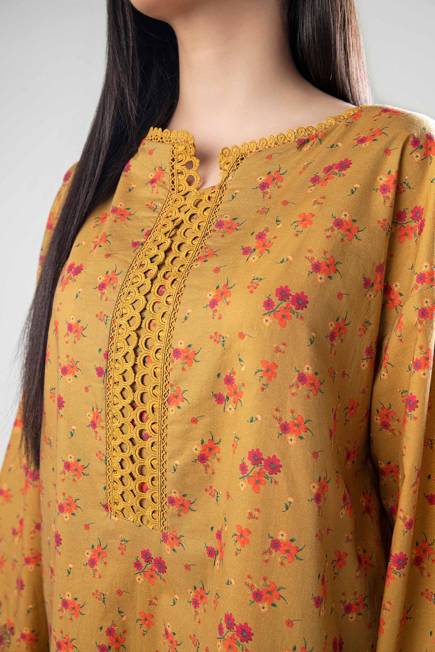 2 Pc Printed Cambric Suit