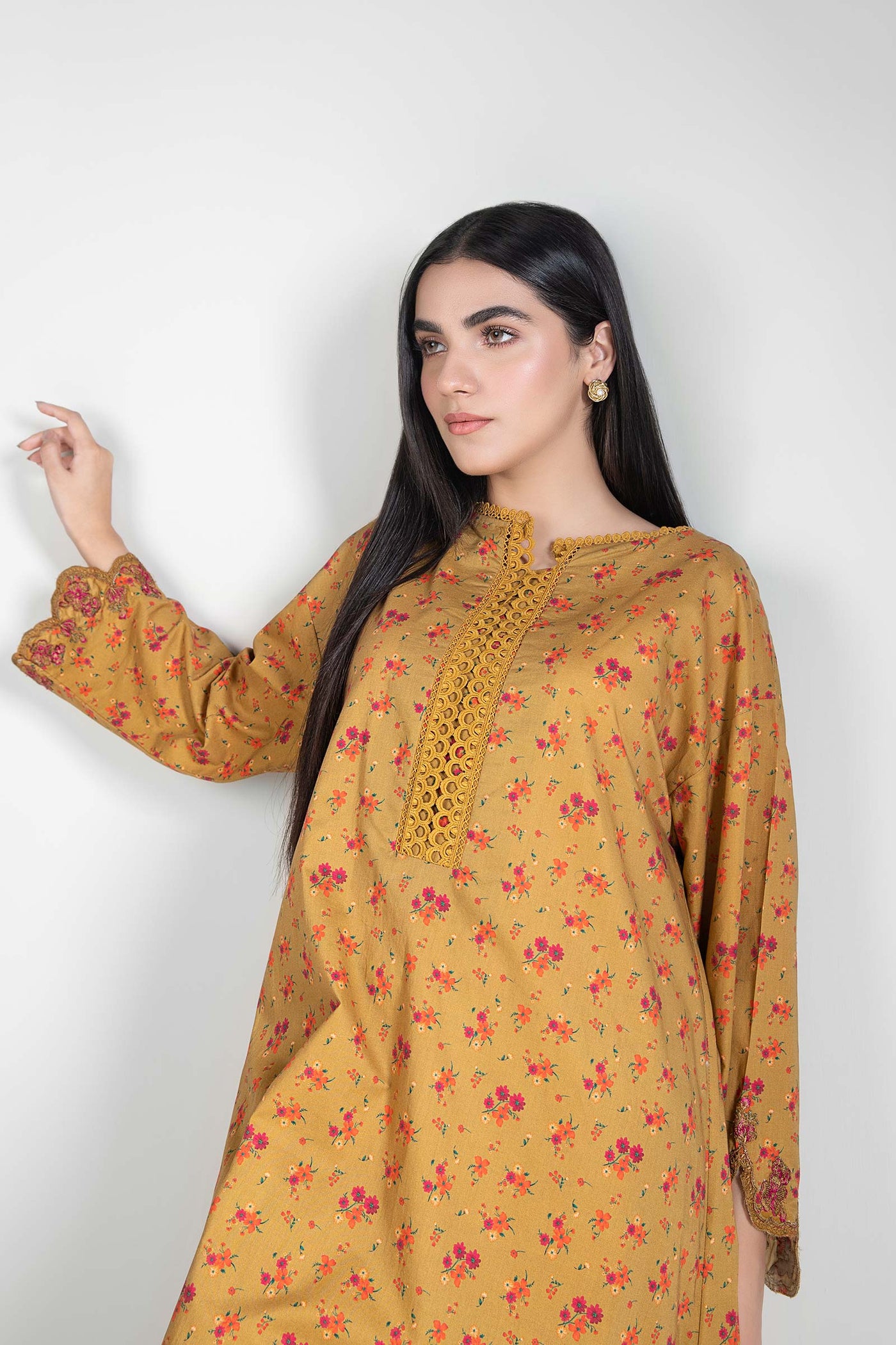 2 Pc Printed Cambric Suit