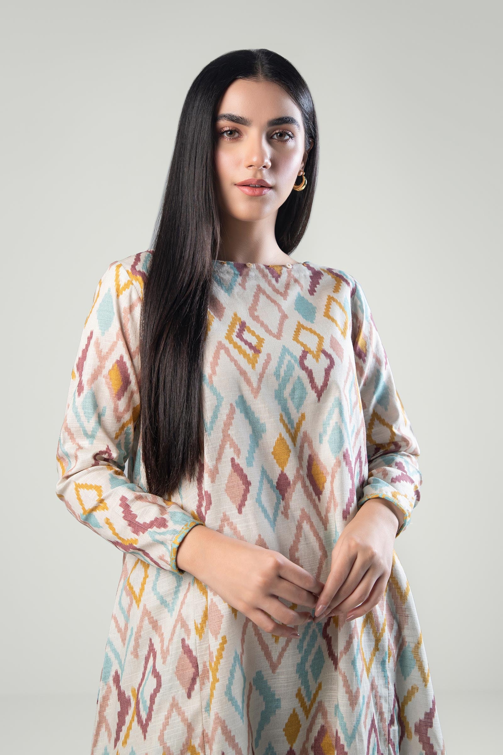2 Pc Printed Khaddar Suit