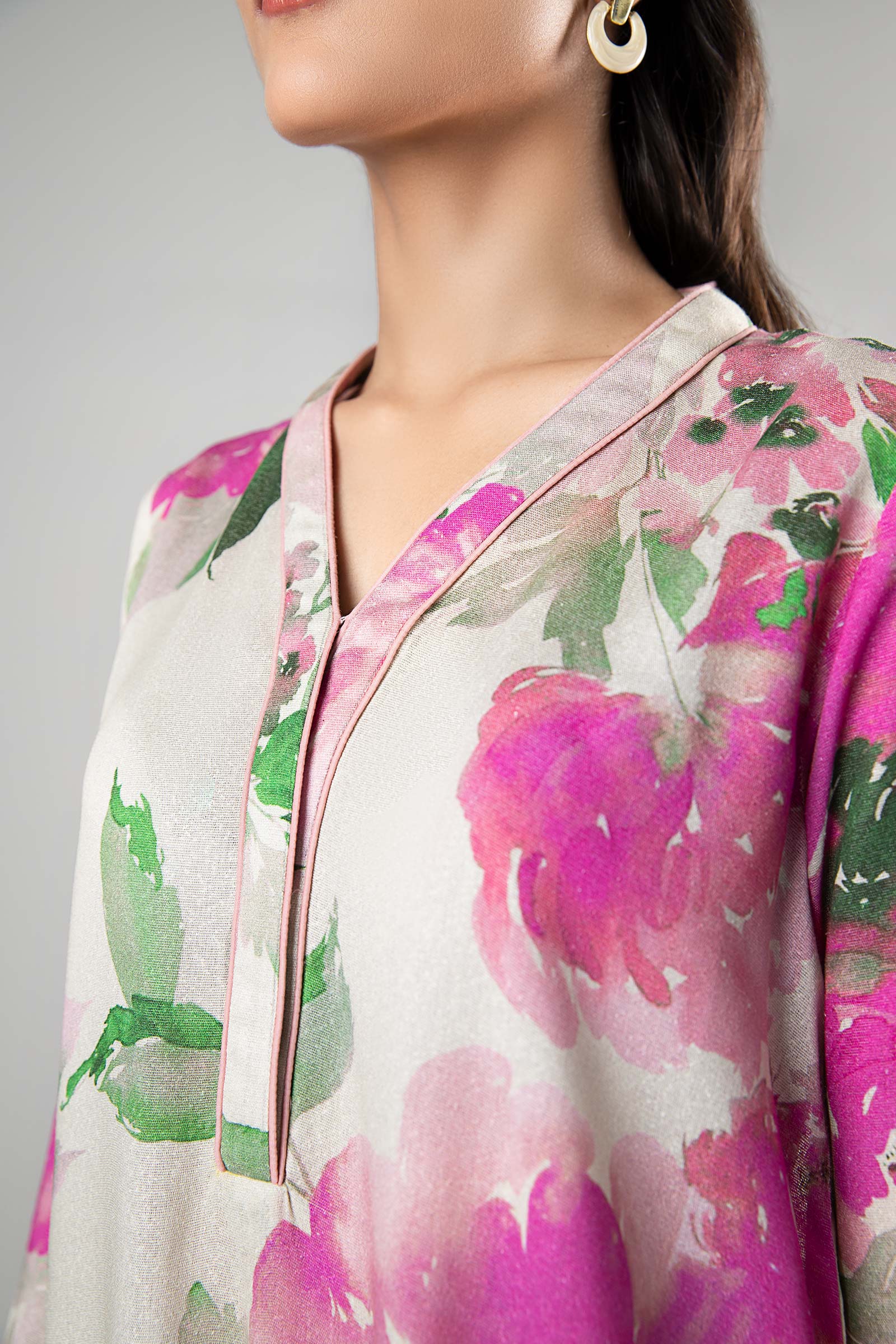 2 Pc Printed Karandi Suit