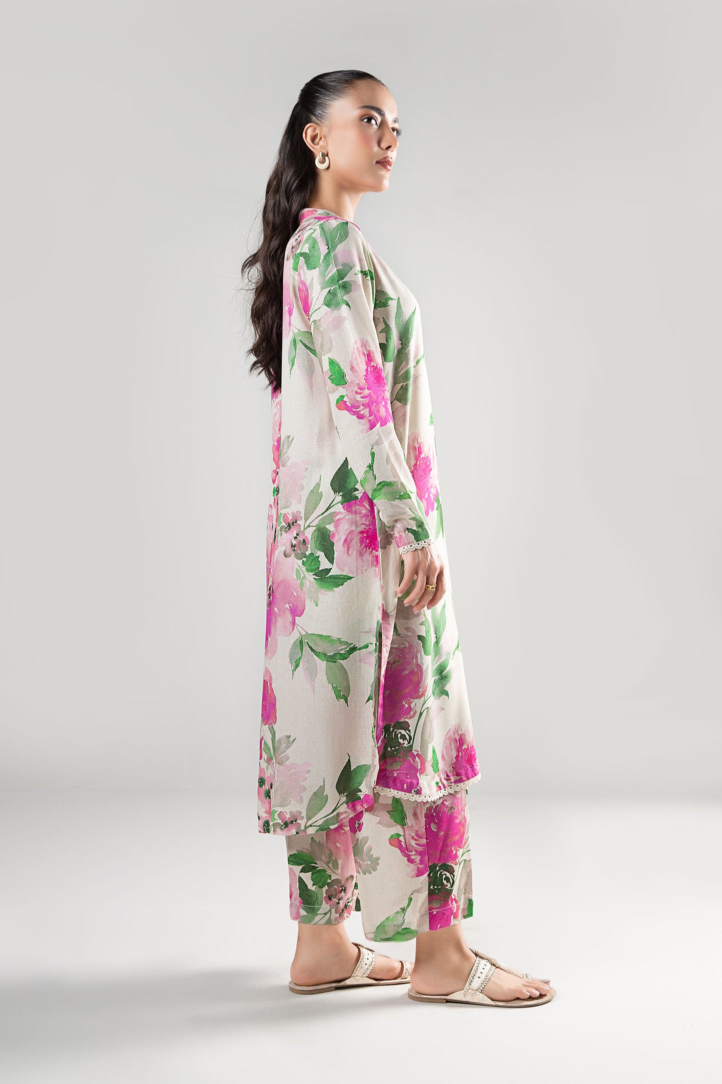 2 Pc Printed Karandi Suit