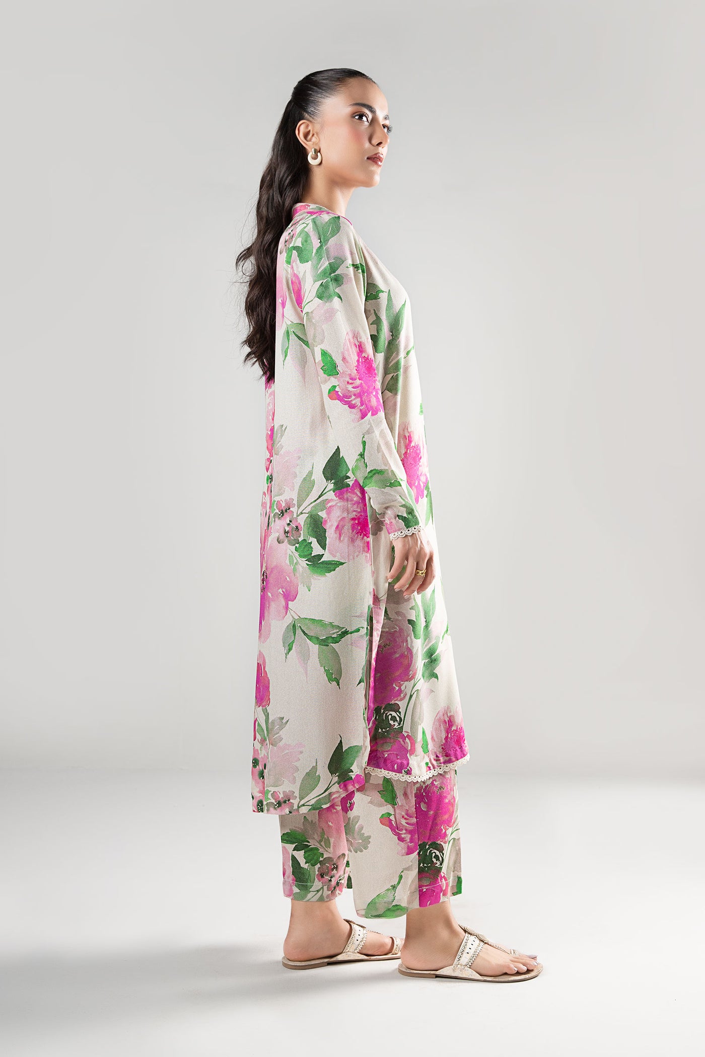 2 Pc Printed Karandi Suit