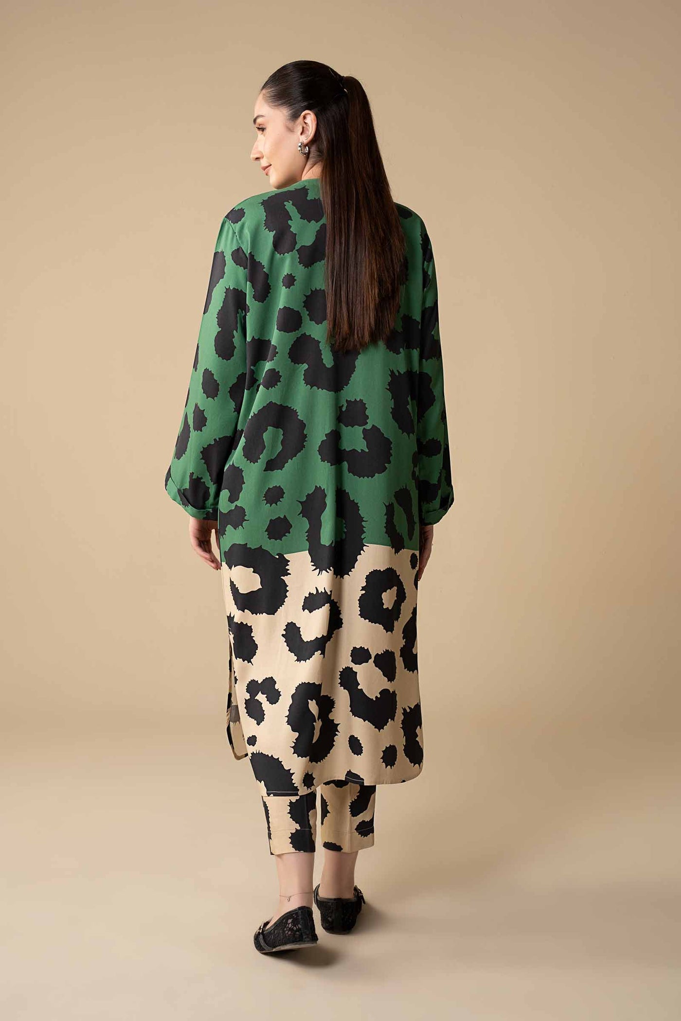 2 Pc Printed Twill Suit