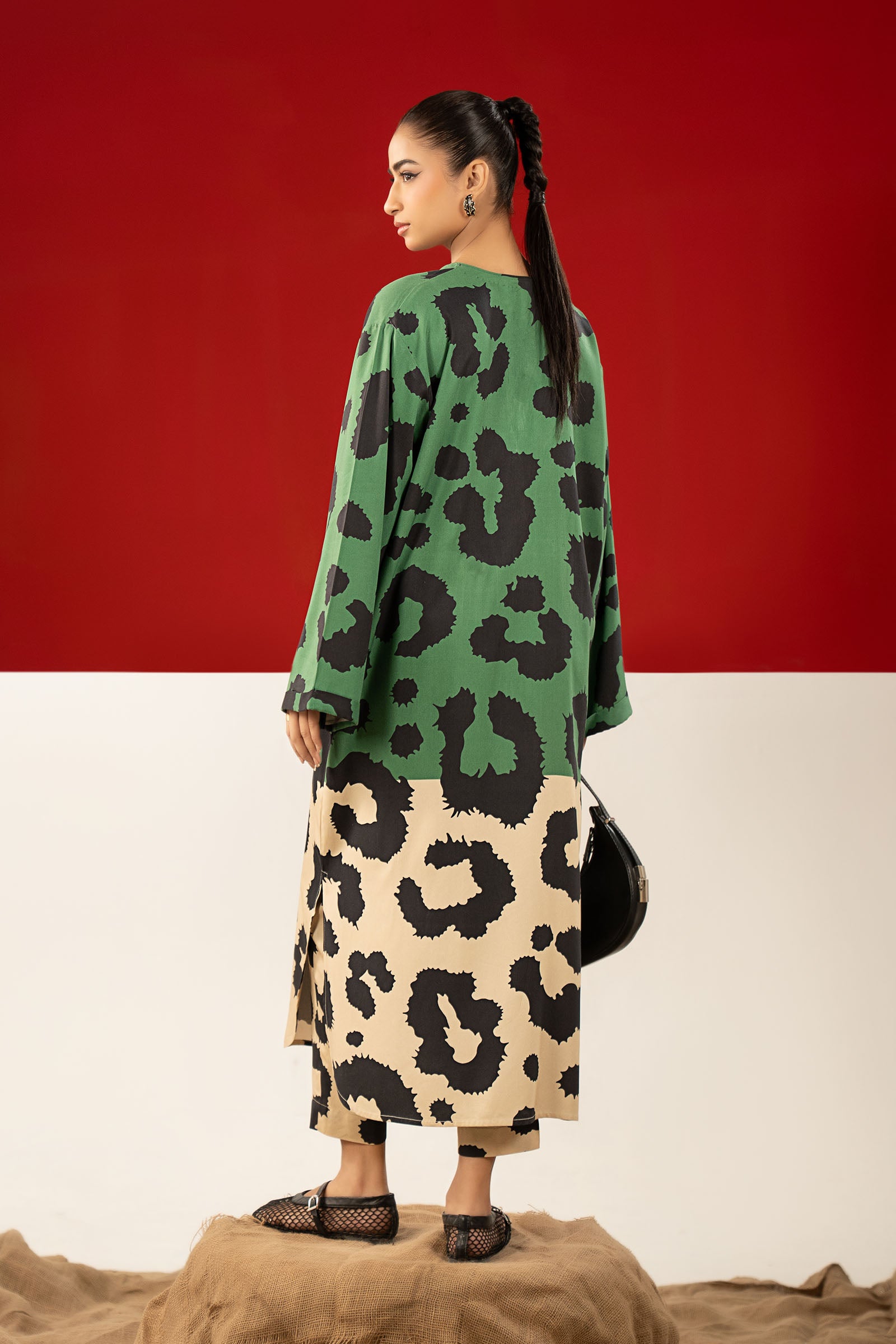 2 Pc Printed Twill Suit