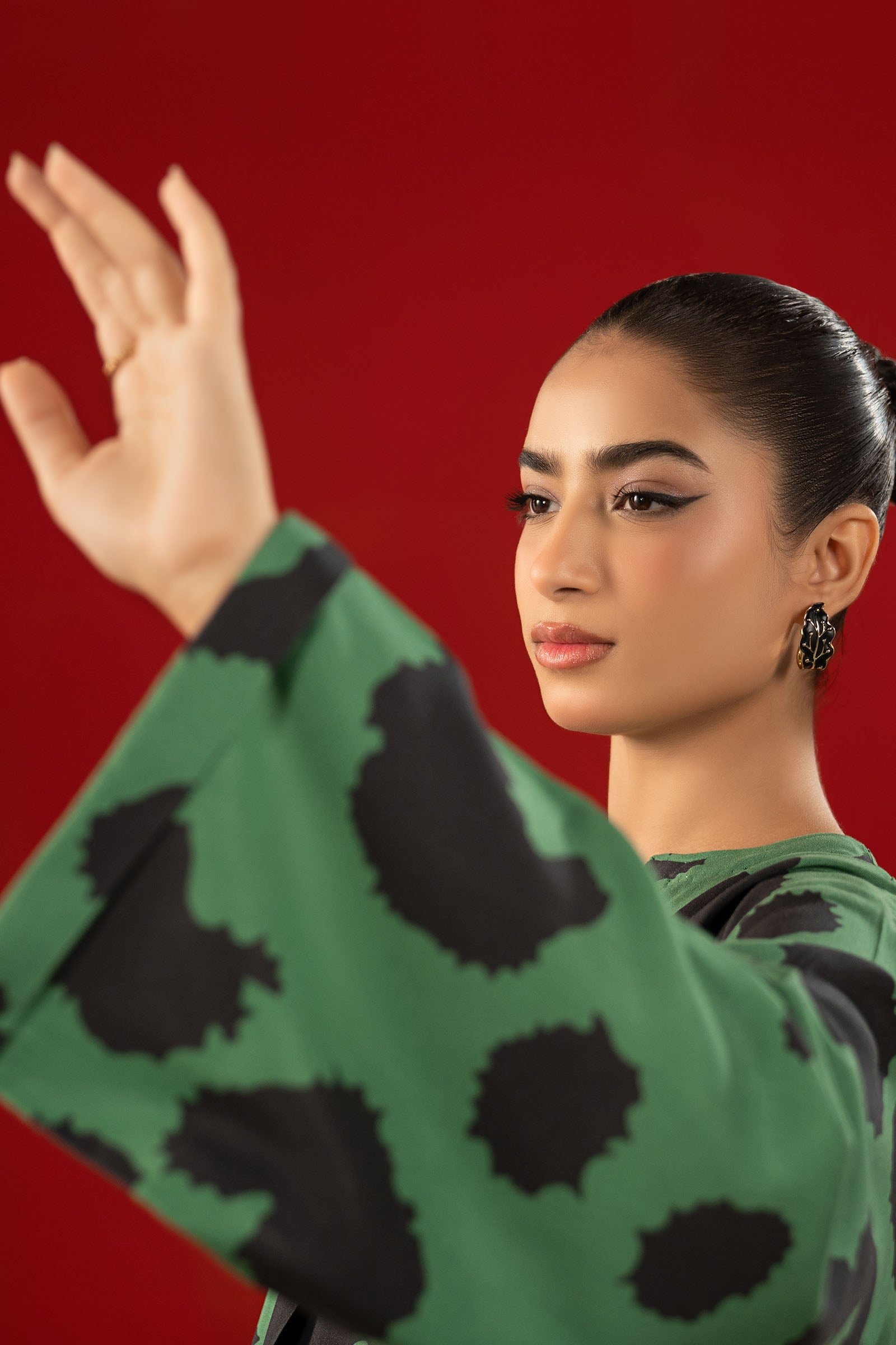 2 Pc Printed Twill Suit