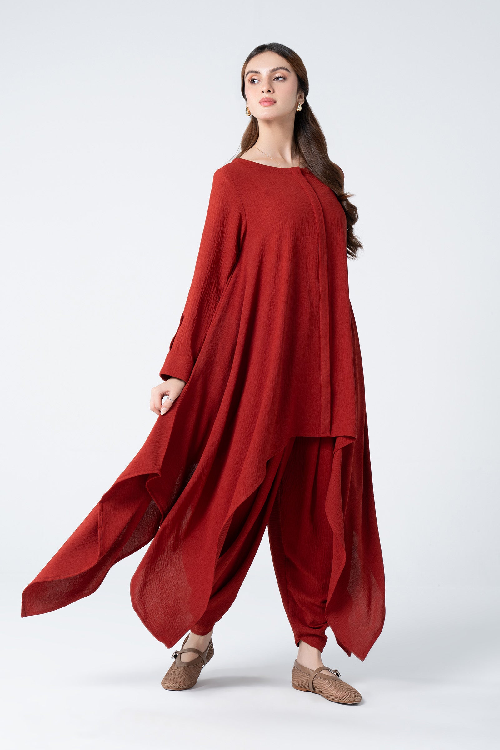 2 Pc Dyed Georgette Suit