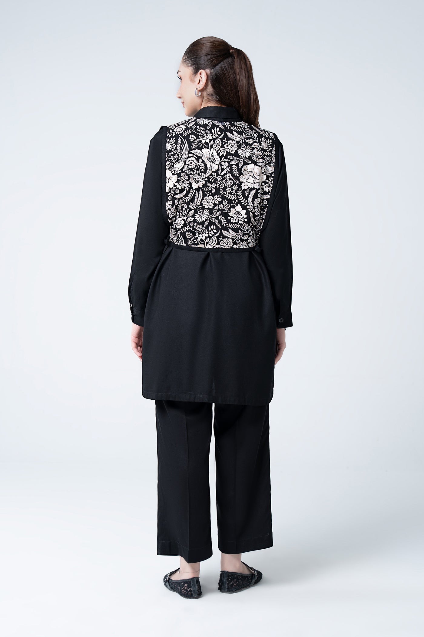 2 Pc Printed Crepe Suit