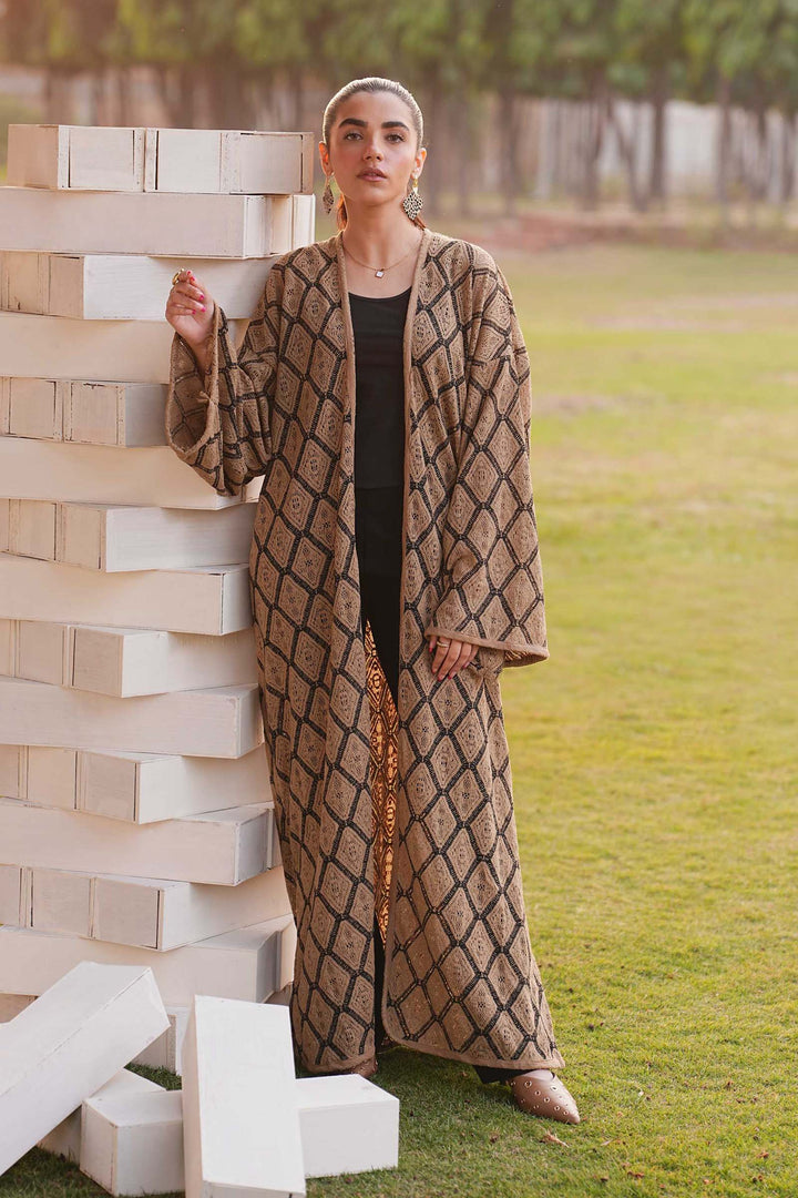 Dyed Crochet Shrug All Products MBST86A-ESM-BRN