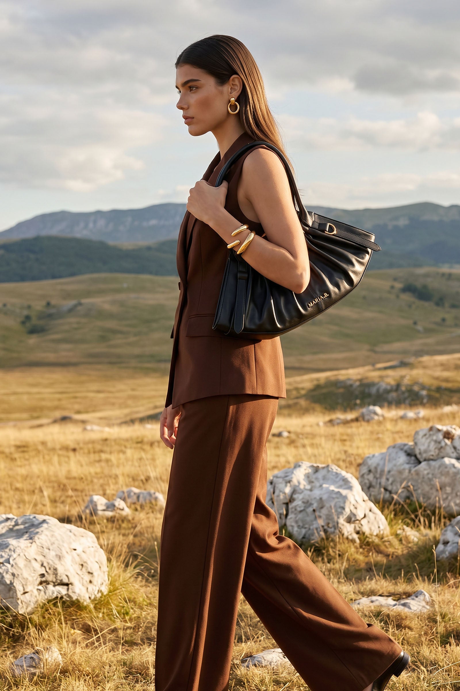 Gathered Hobo Bag