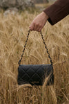 Quilted Messenger Bag