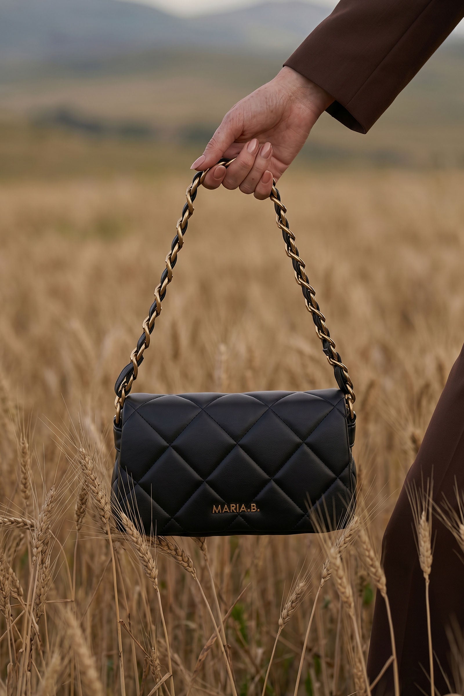 Quilted Messenger Bag