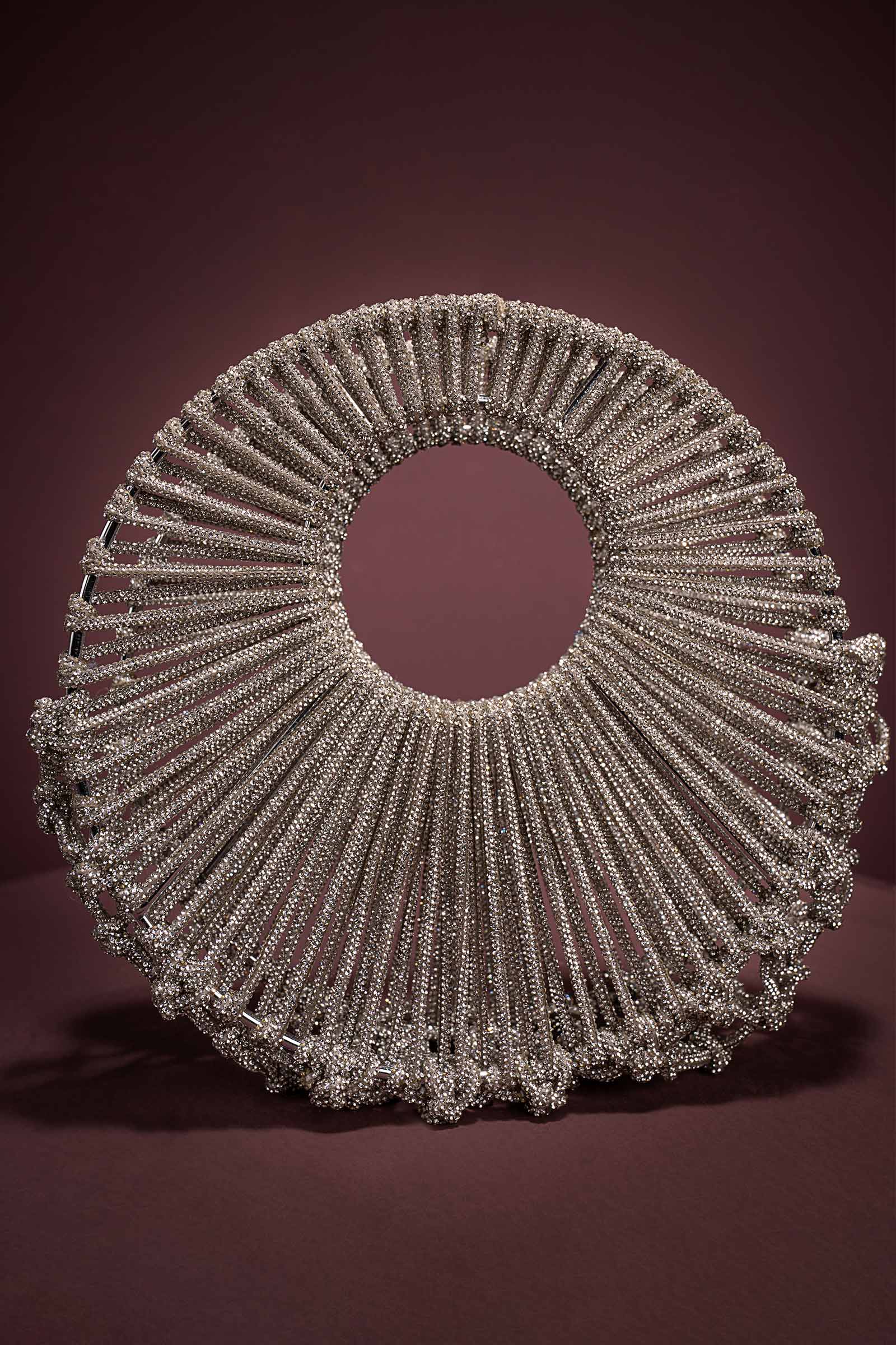 Crystal Crescent Clutch