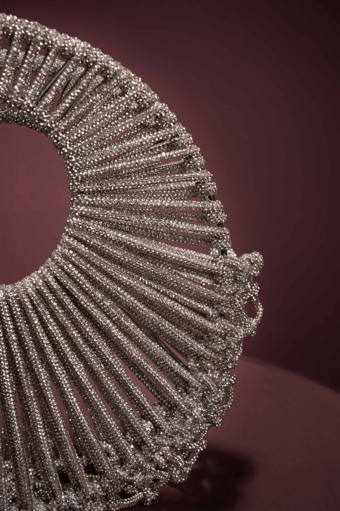 Crystal Crescent Clutch