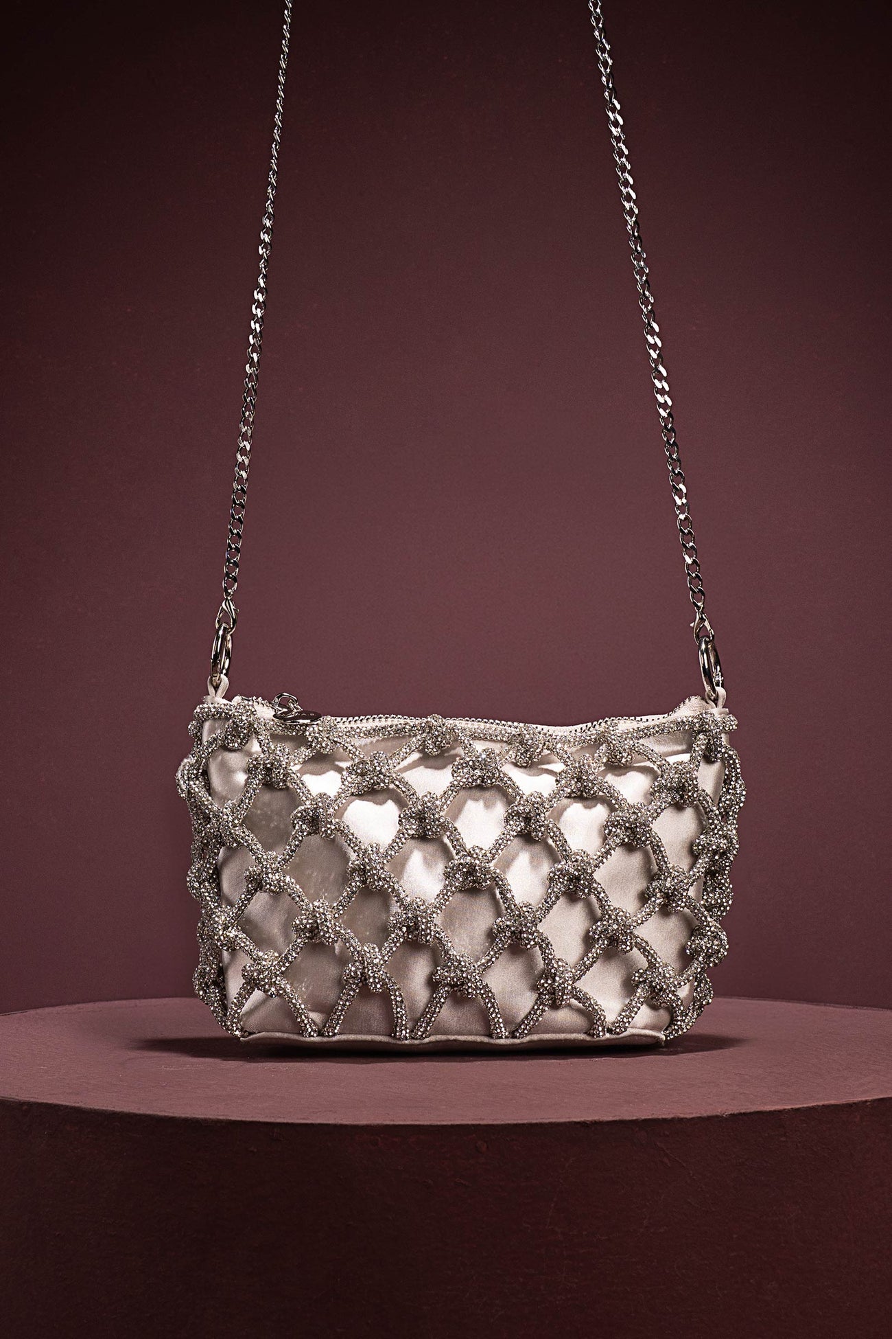 Crystals Knotted Bag
