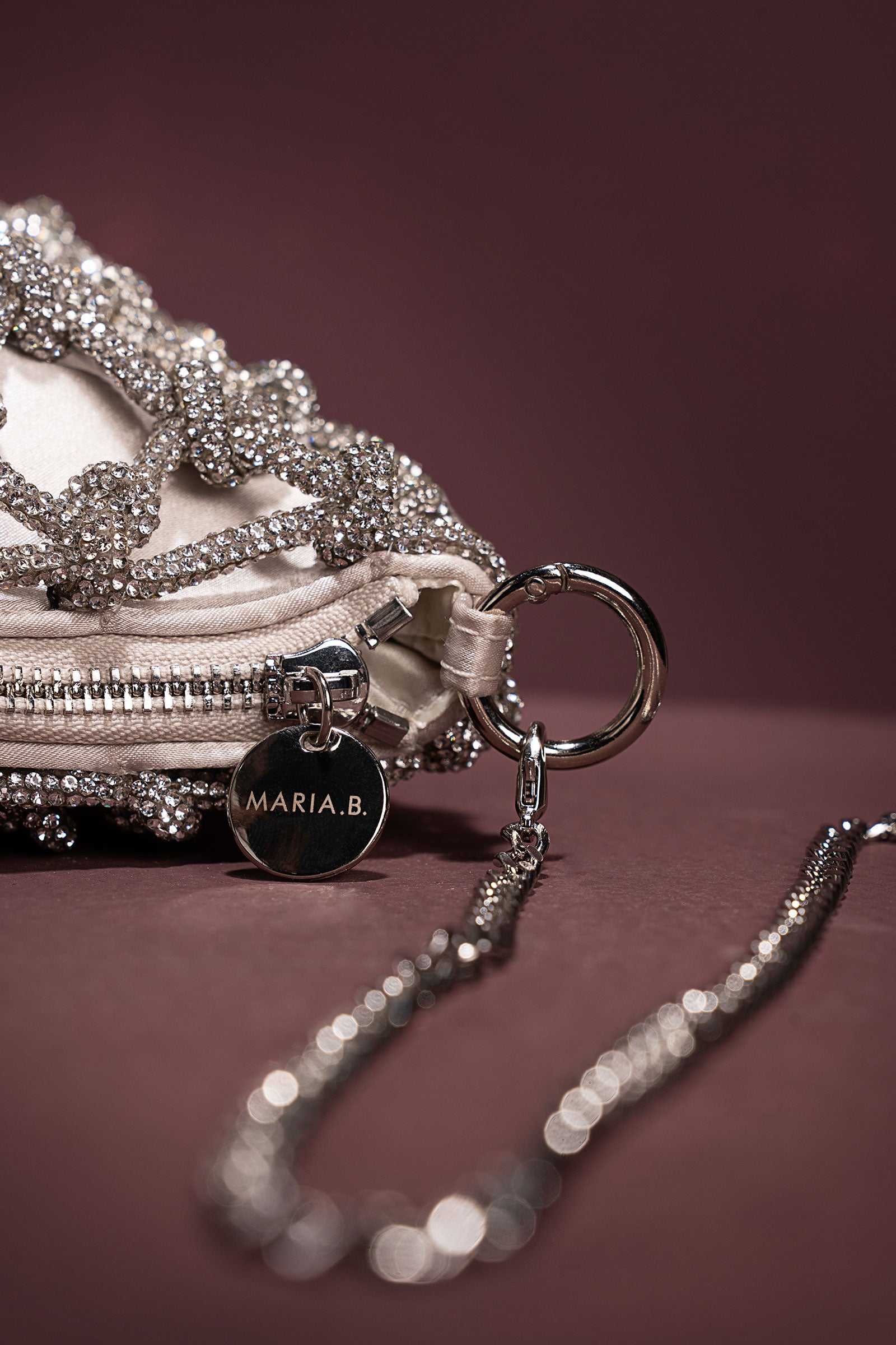 Crystals Knotted Bag