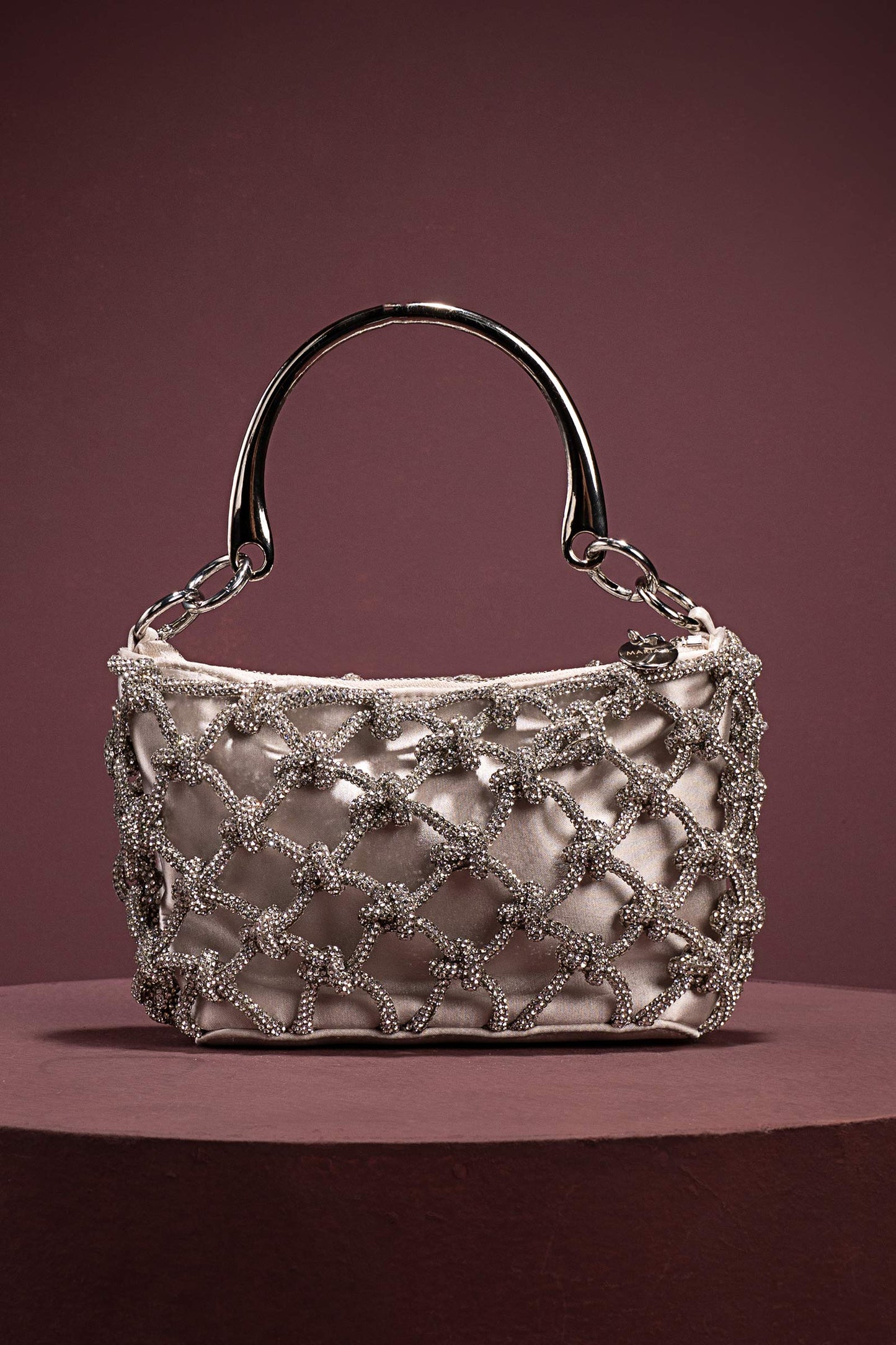 Crystals Knotted Bag
