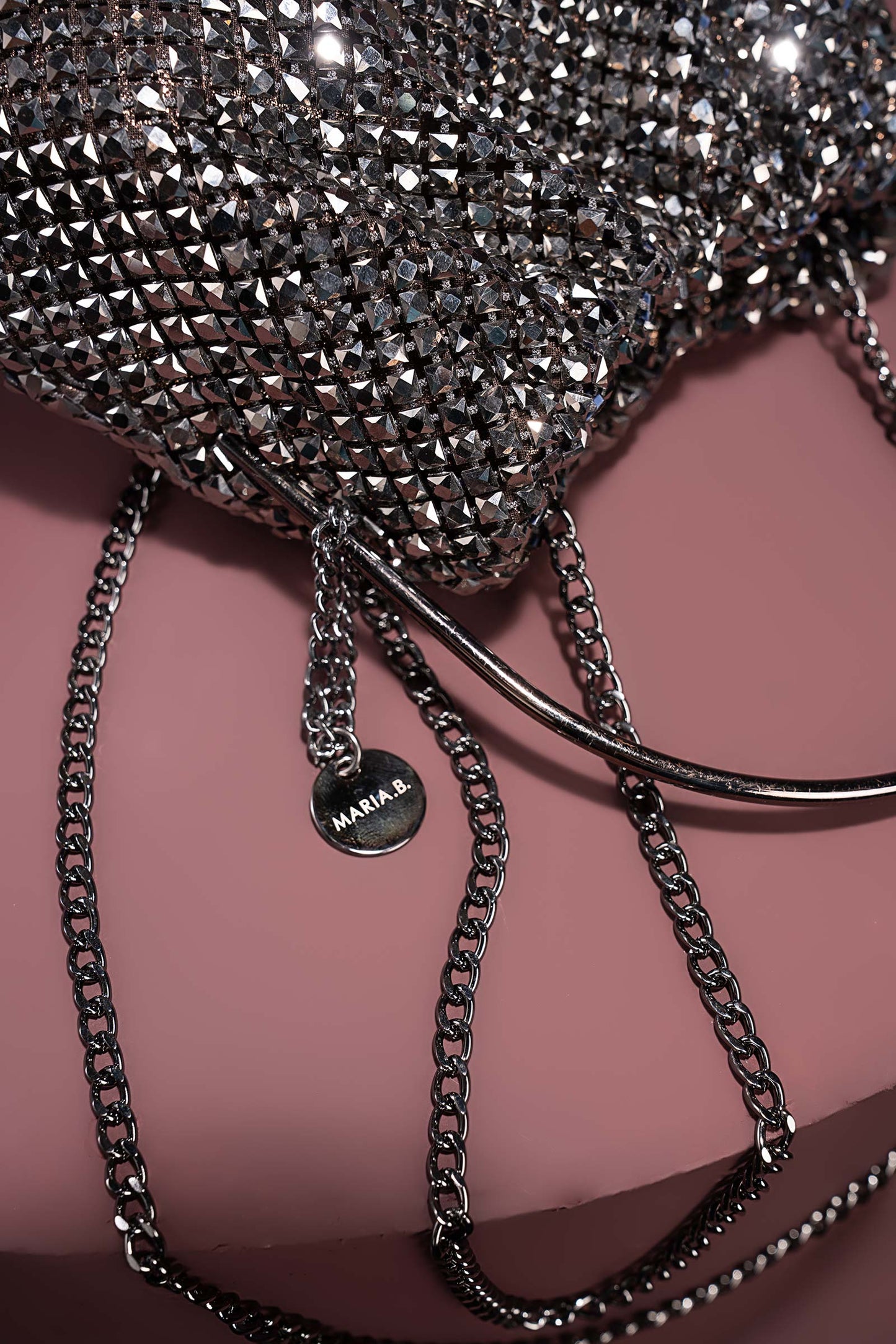 Studded Bucket Clutch