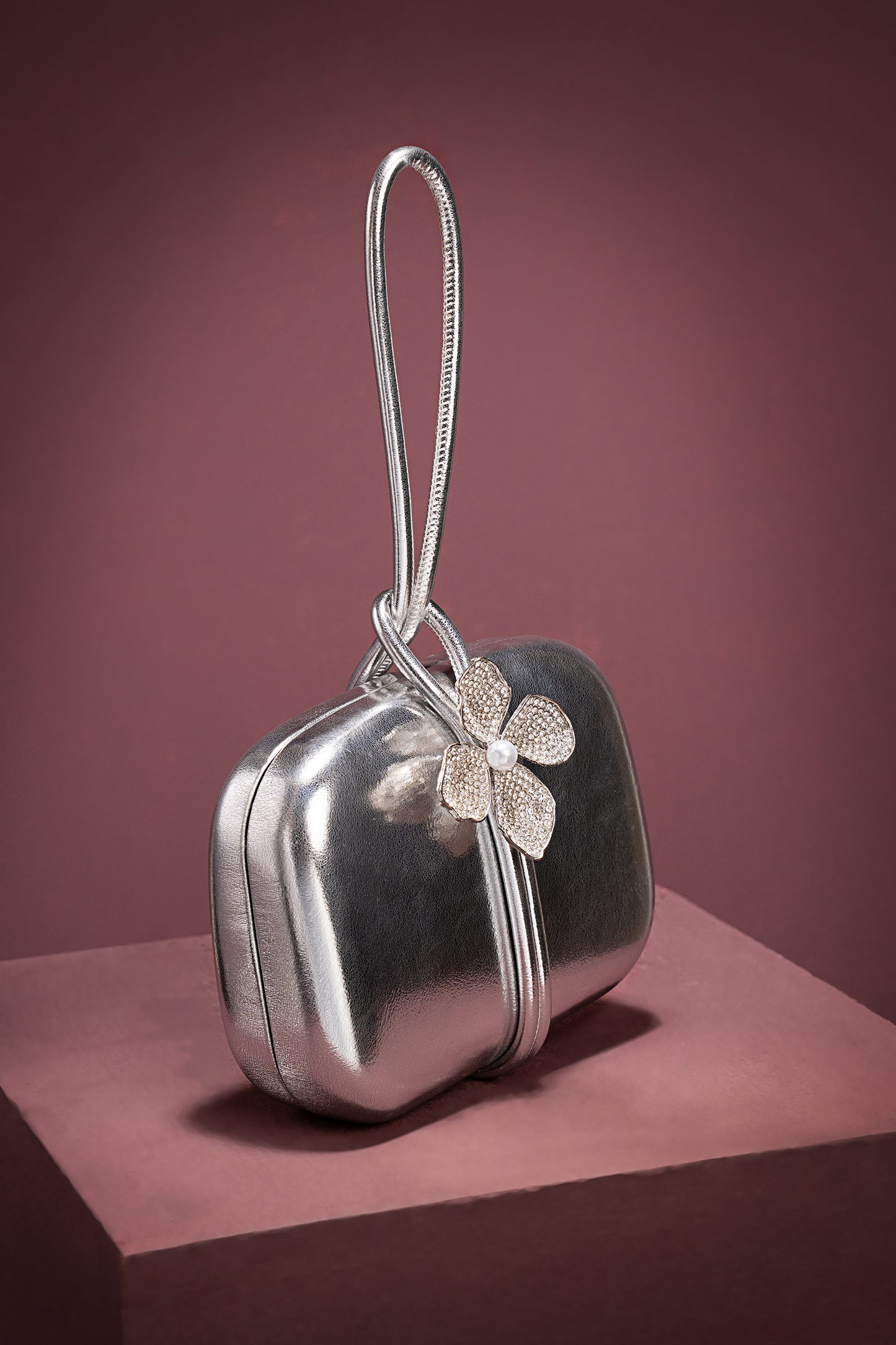 Metallic Callie Clutch