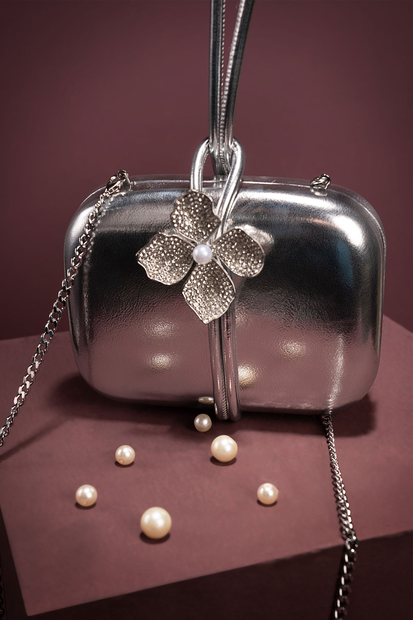 Metallic Callie Clutch