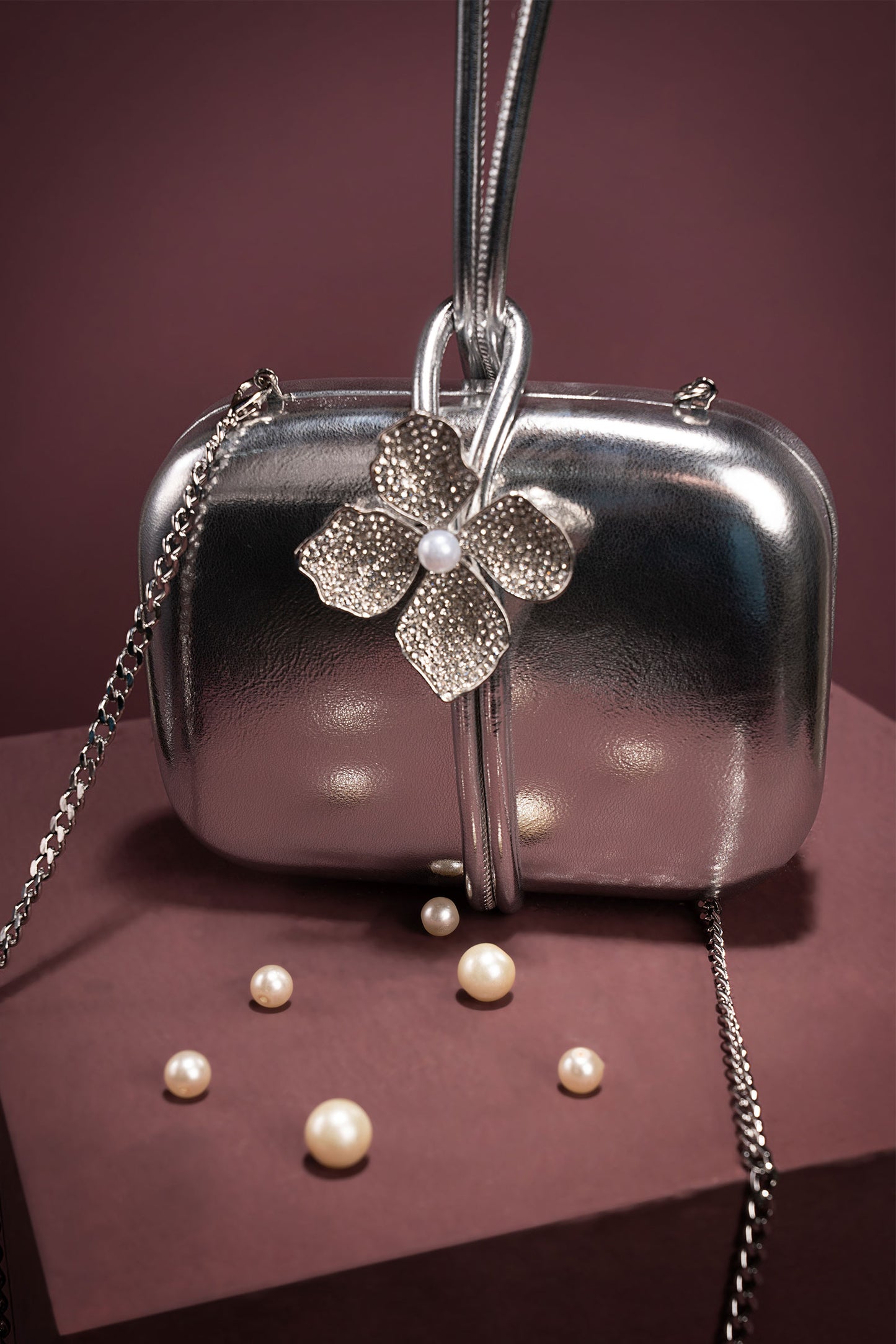 Metallic Callie Clutch