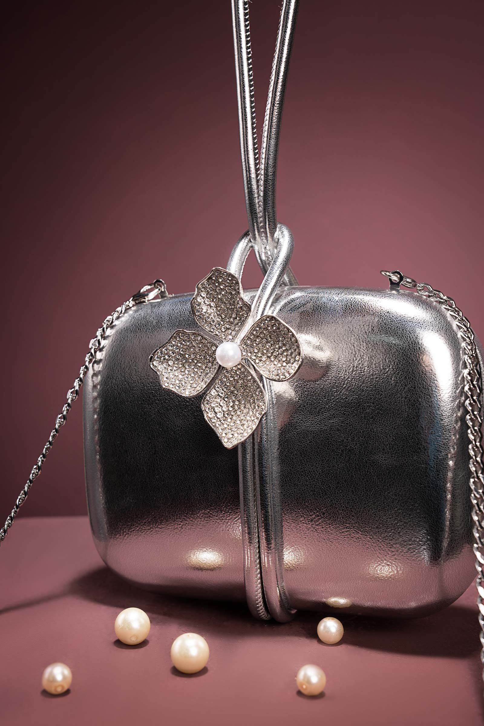 Metallic Callie Clutch
