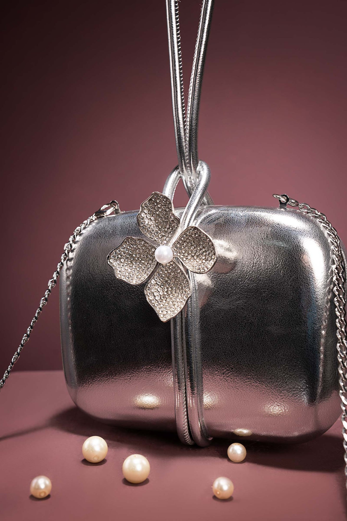 Metallic Callie Clutch